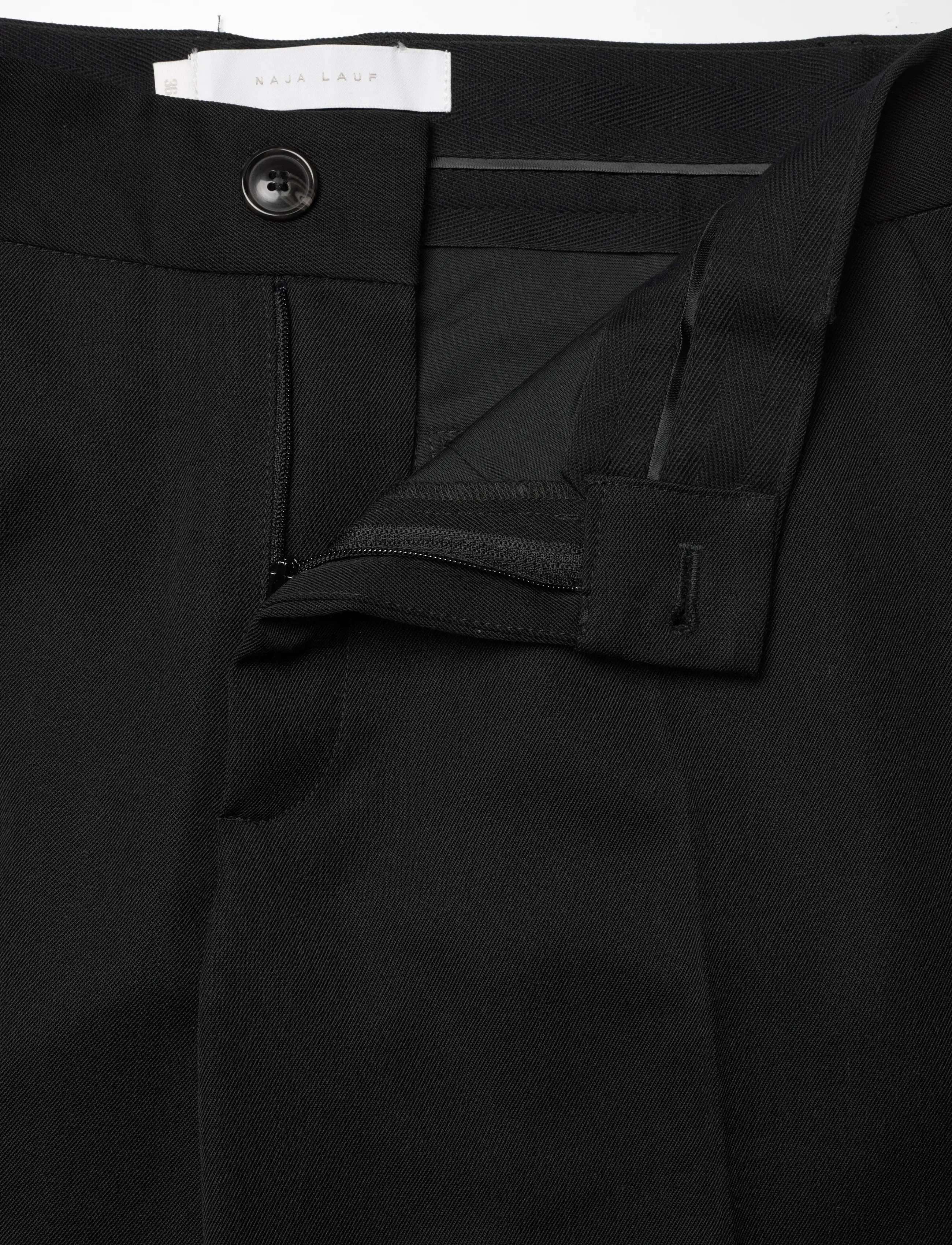Naja Lauf - SELBY PANTS EXTRA SUITING - tailored trousers - black - 3