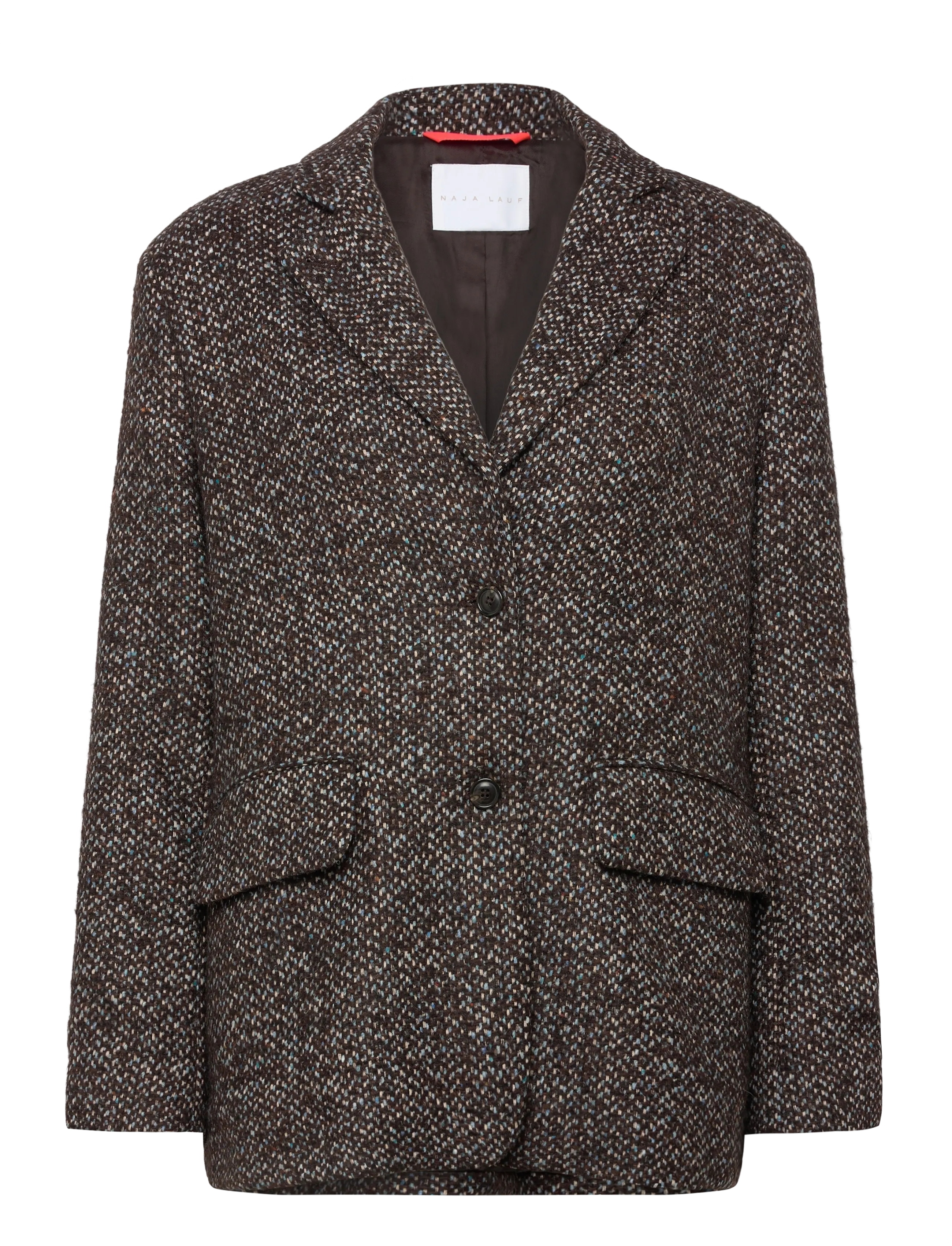 Naja Lauf CORDELIA BLAZER CONFETTI WOOL - Festmode zu Outlet-Preisen - BROWN / brown