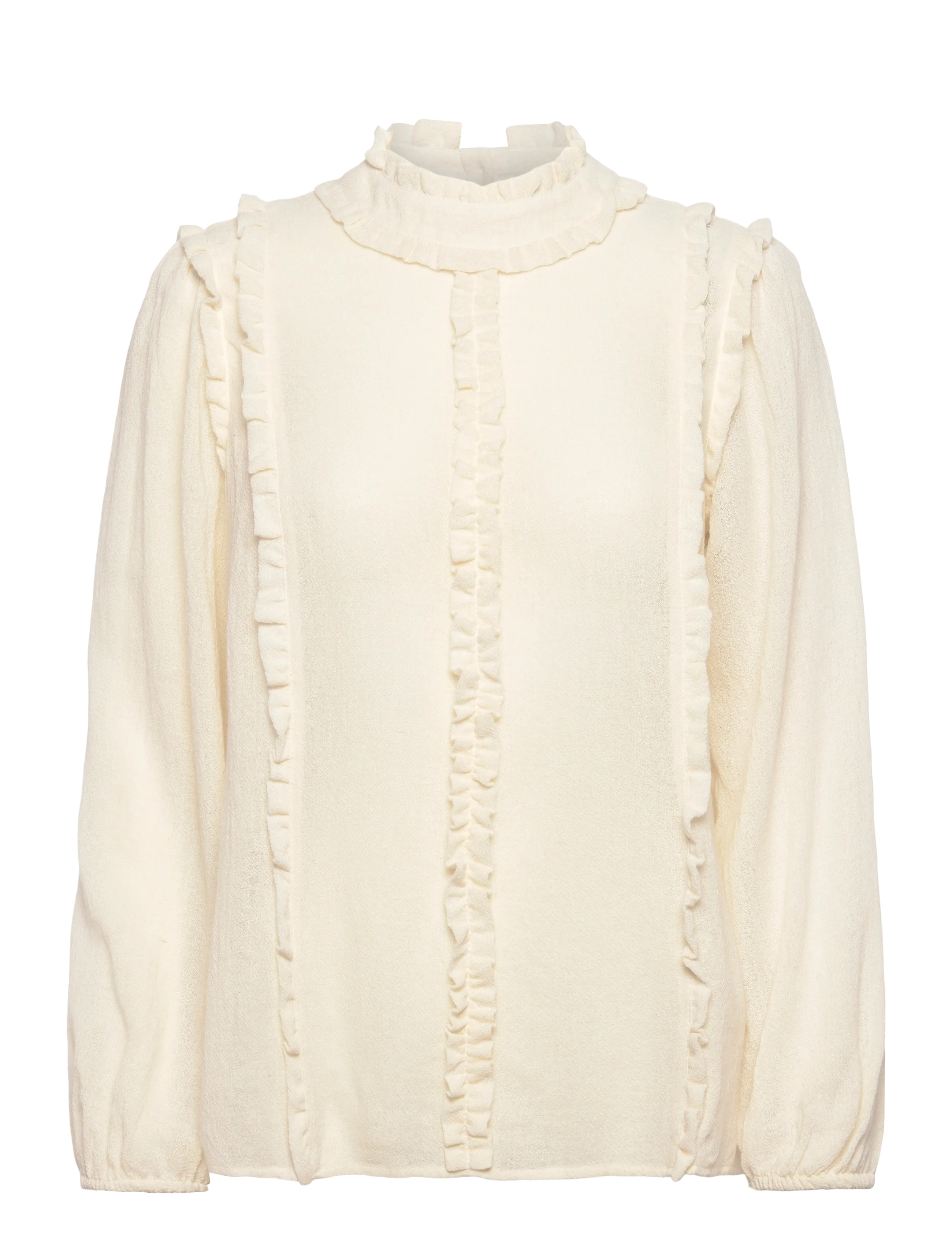 Naja Lauf POULA BLOUSE LOOSE CREPE - Naja Lauf - ECRU / cream