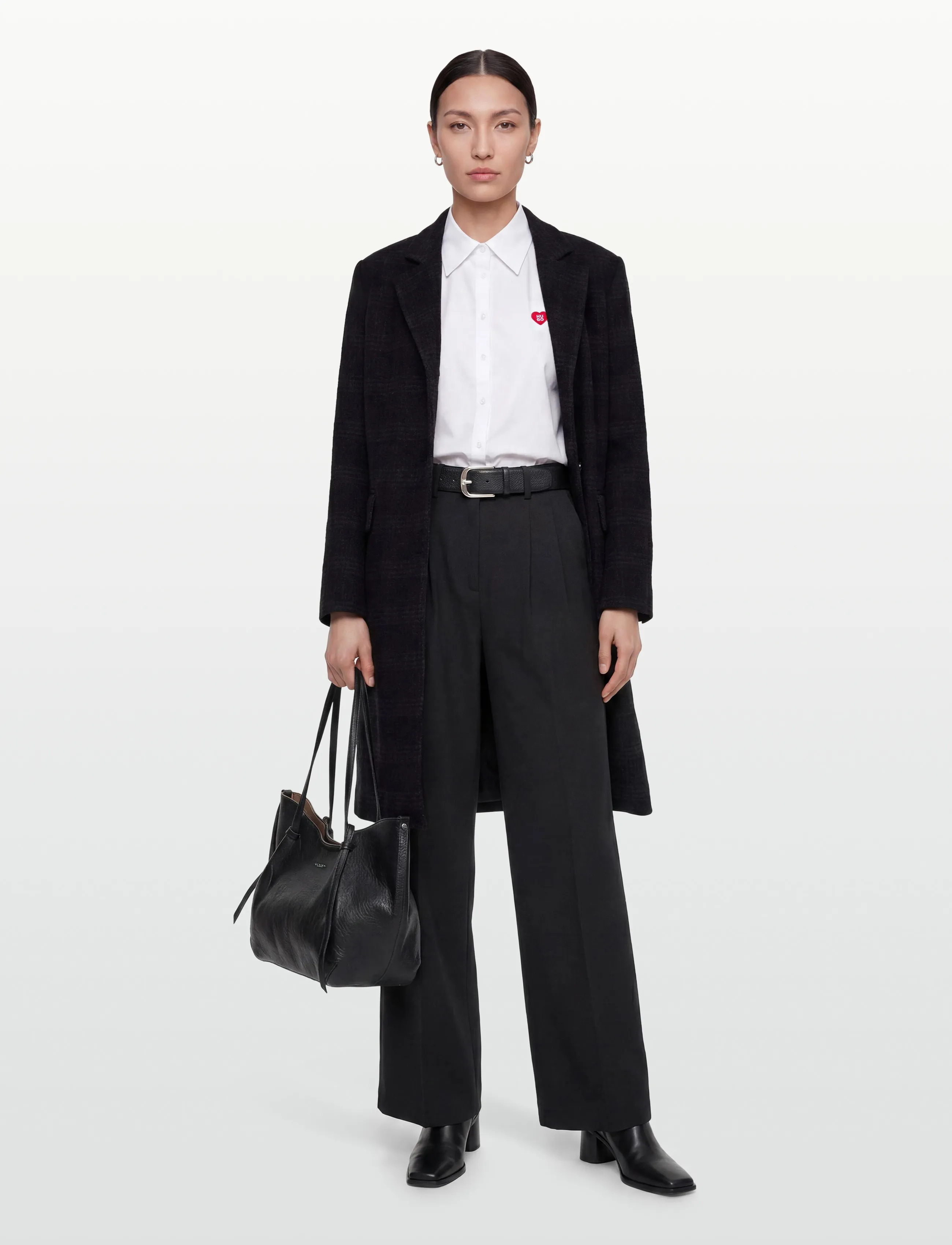 Naja Lauf - ALISON COAT HIDDEN CHECK - dark navy - 0