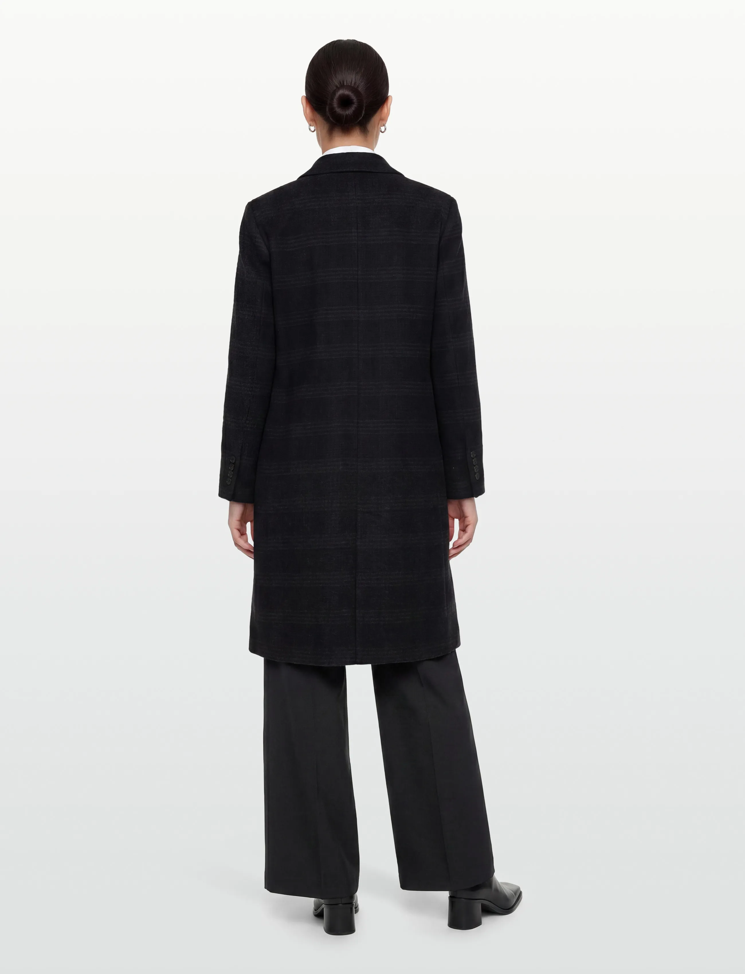 Naja Lauf - ALISON COAT HIDDEN CHECK - dark navy - 5
