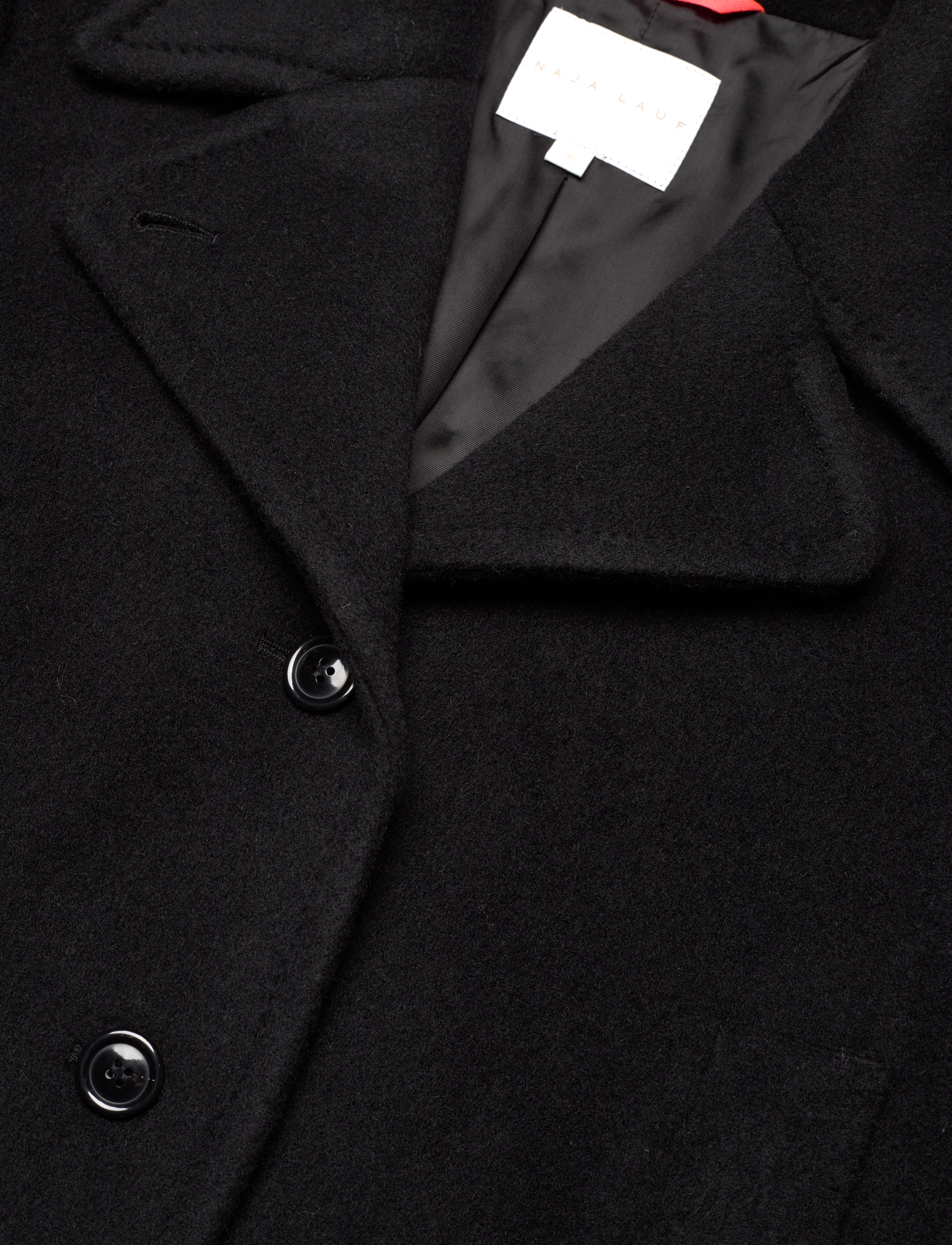 Naja Lauf - RAKEL JACKET LUX WOOL - overtøj - black - 3