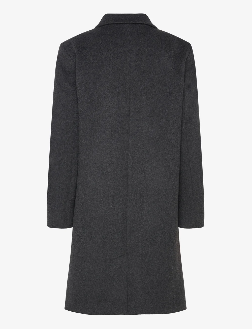 Naja Lauf - MALIN COAT MELTON WOOL - ullkappor - dark grey melange - 1
