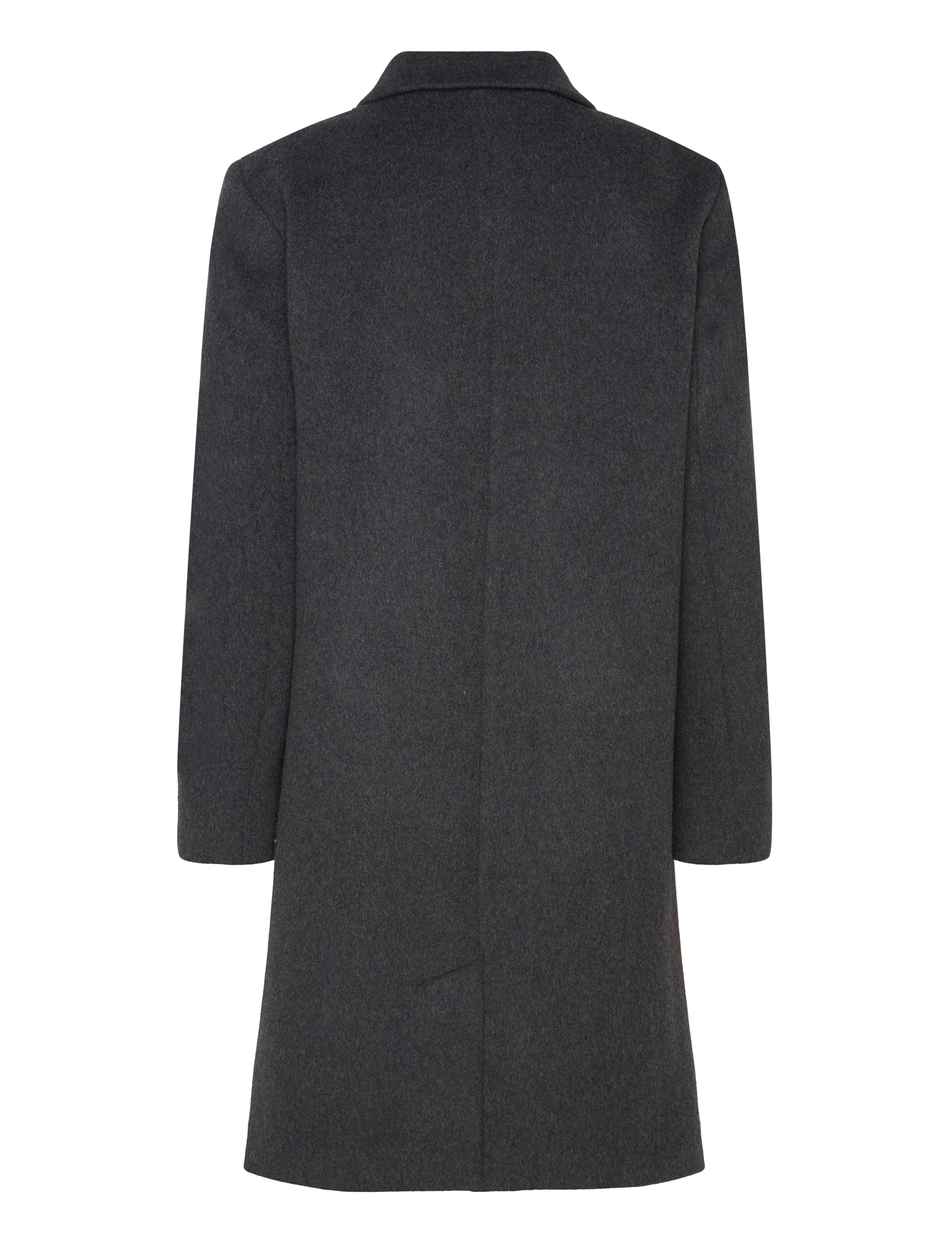 Naja Lauf - MALIN COAT MELTON WOOL - dark grey melange - 1