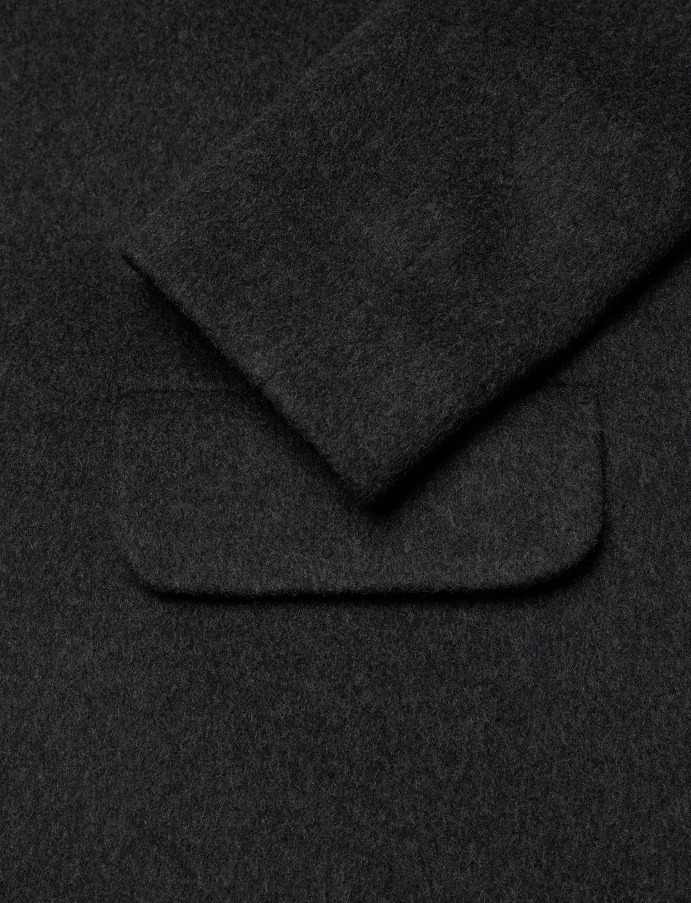 Naja Lauf - MALIN COAT MELTON WOOL - ullkappor - dark grey melange - 3