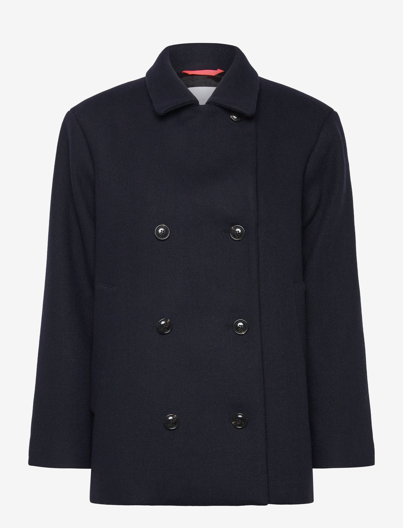 Naja Lauf - MABEL JACKET BULKY WOOL - sügisjakid - dark navy - 0