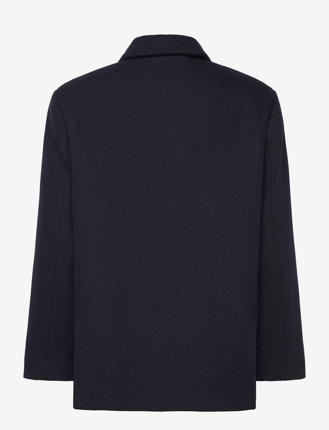 Naja Lauf - MABEL JACKET BULKY WOOL - sügisjakid - dark navy - 1