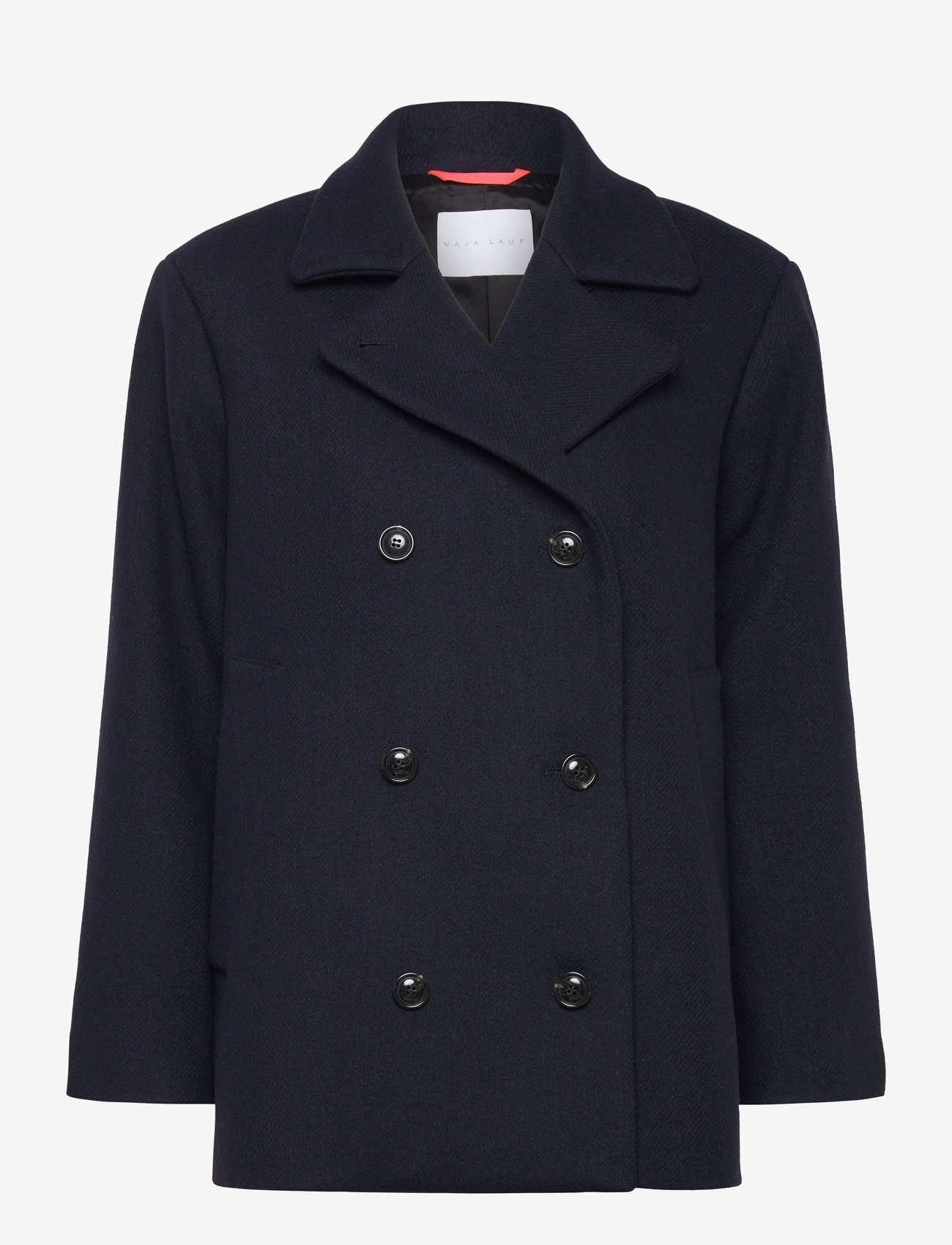 Naja Lauf - MABEL JACKET BULKY WOOL - sügisjakid - dark navy - 2