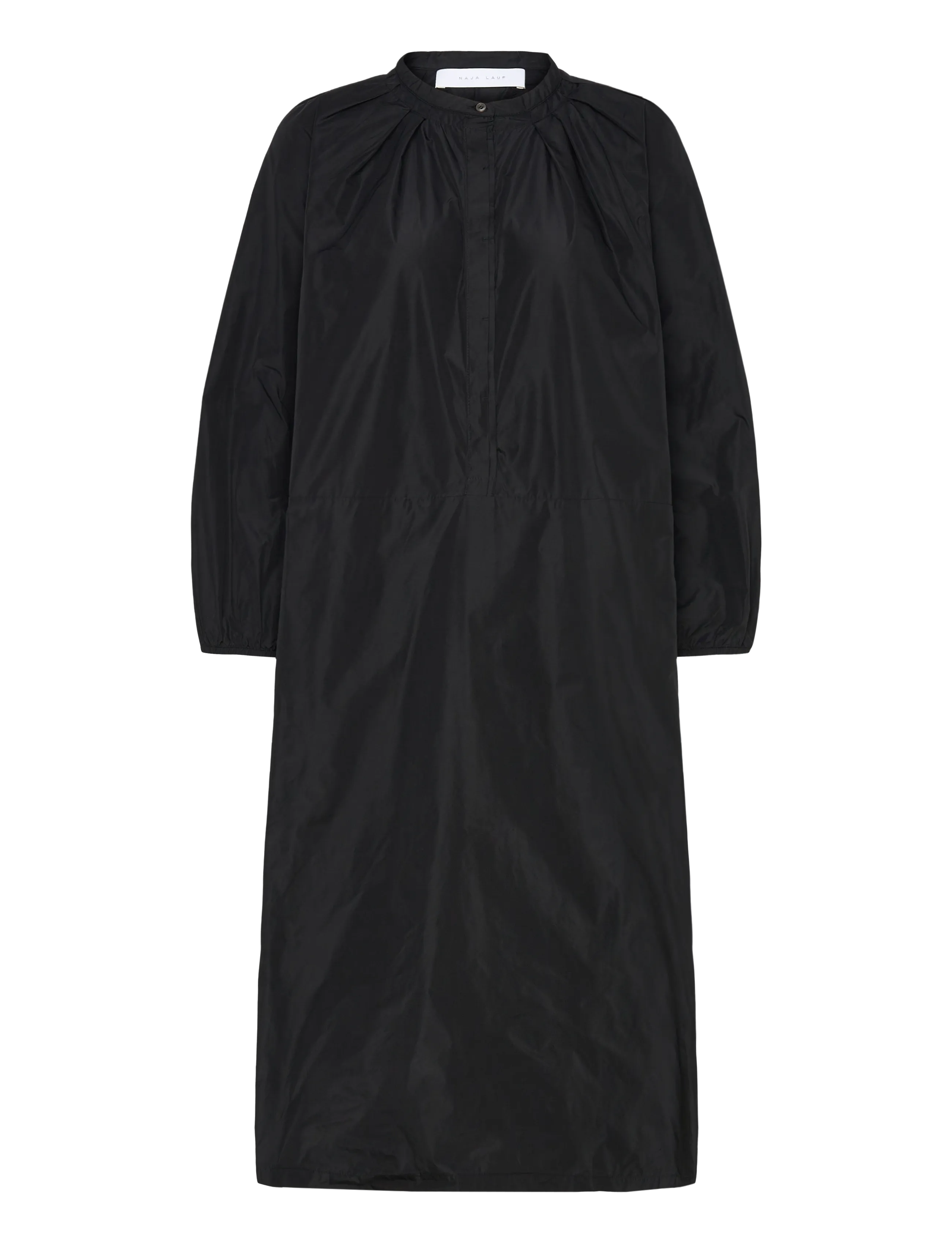Naja Lauf EYLA DRESS TAFFETA - Skjortekjoler - BLACK / black