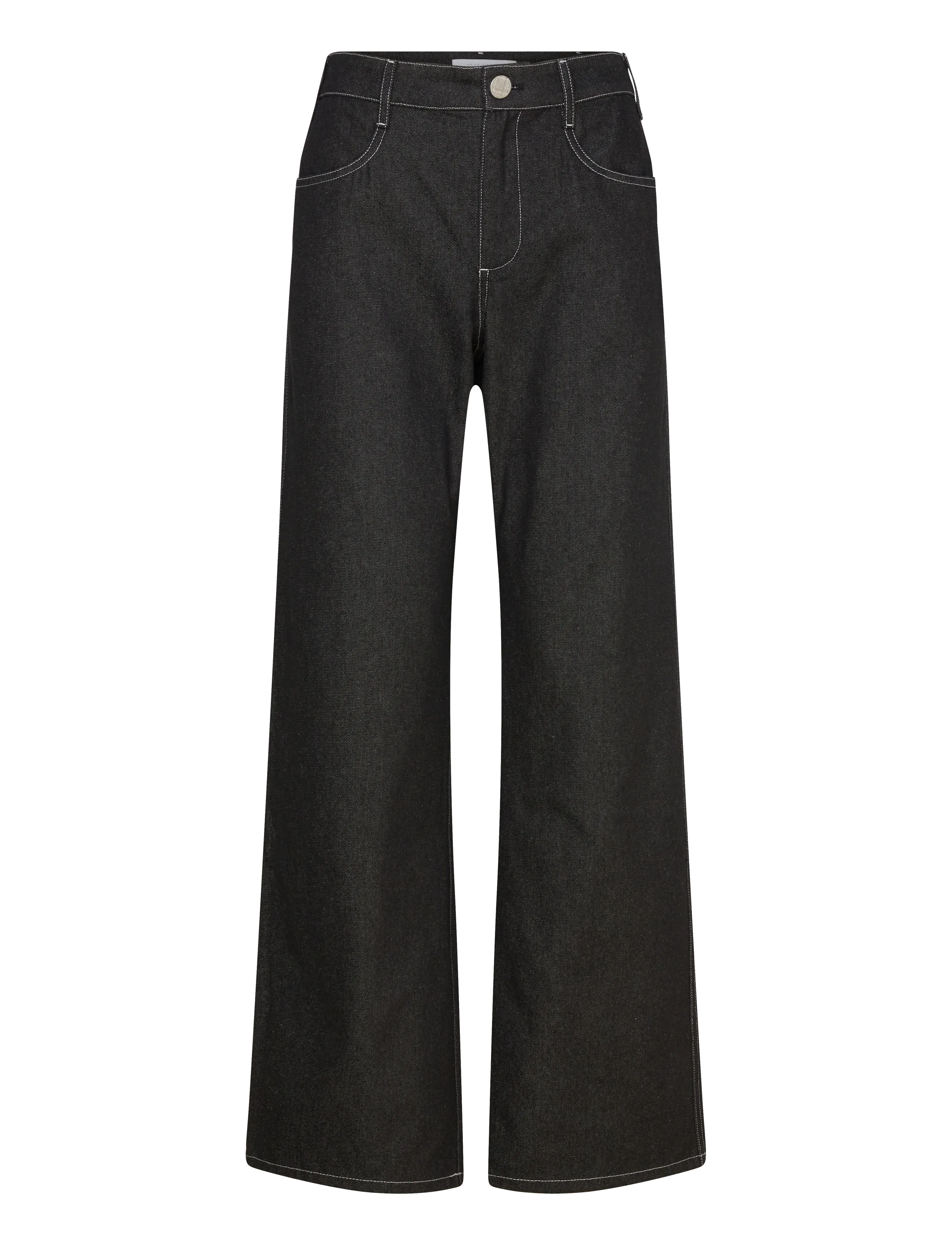 Naja Lauf CAROLINA JEANS BLACK DENIM - Straight jeans - BLACK / black