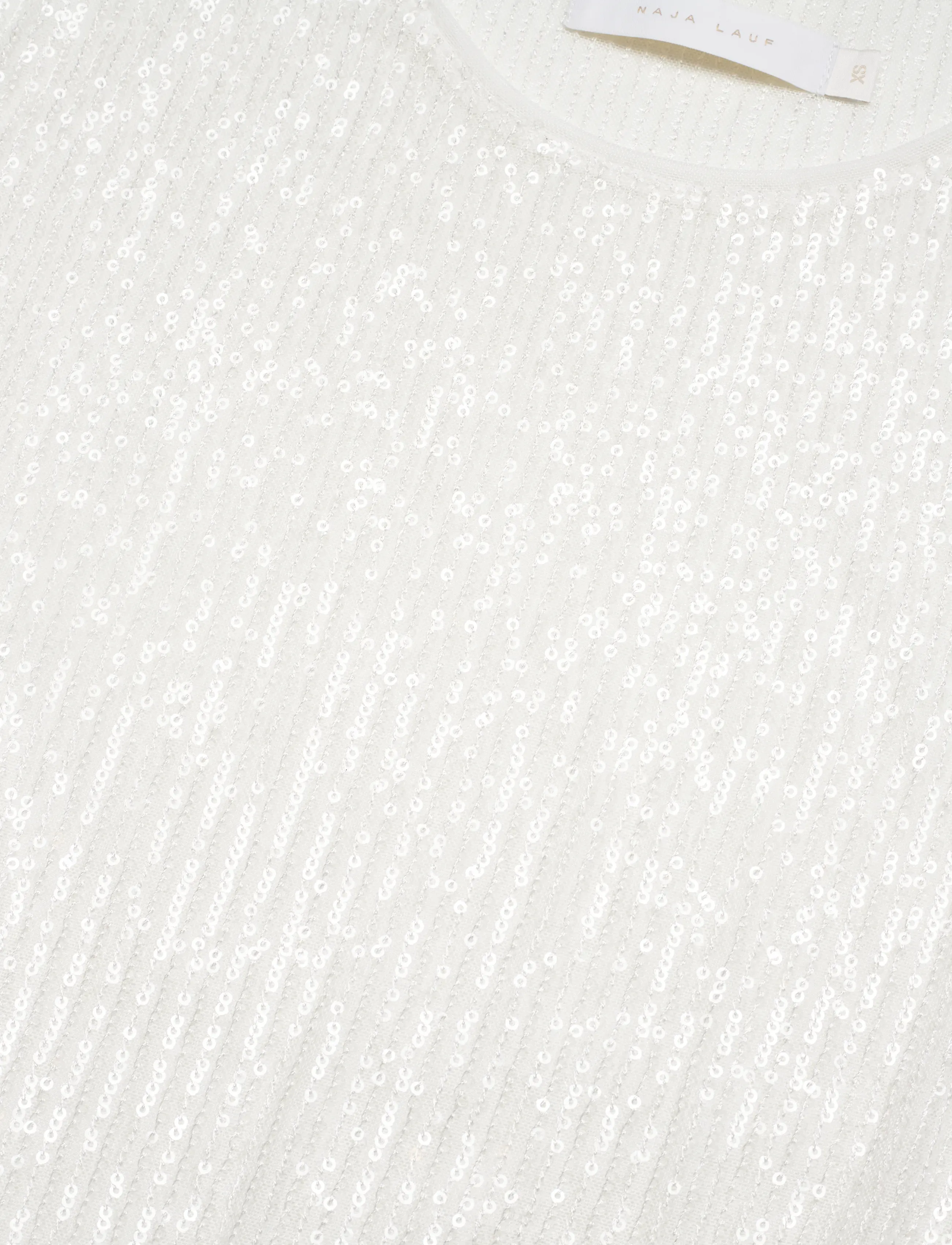 Naja Lauf - MIRA TOP SNOW SEQUIN - Ærmeløse toppe - broken white - 2