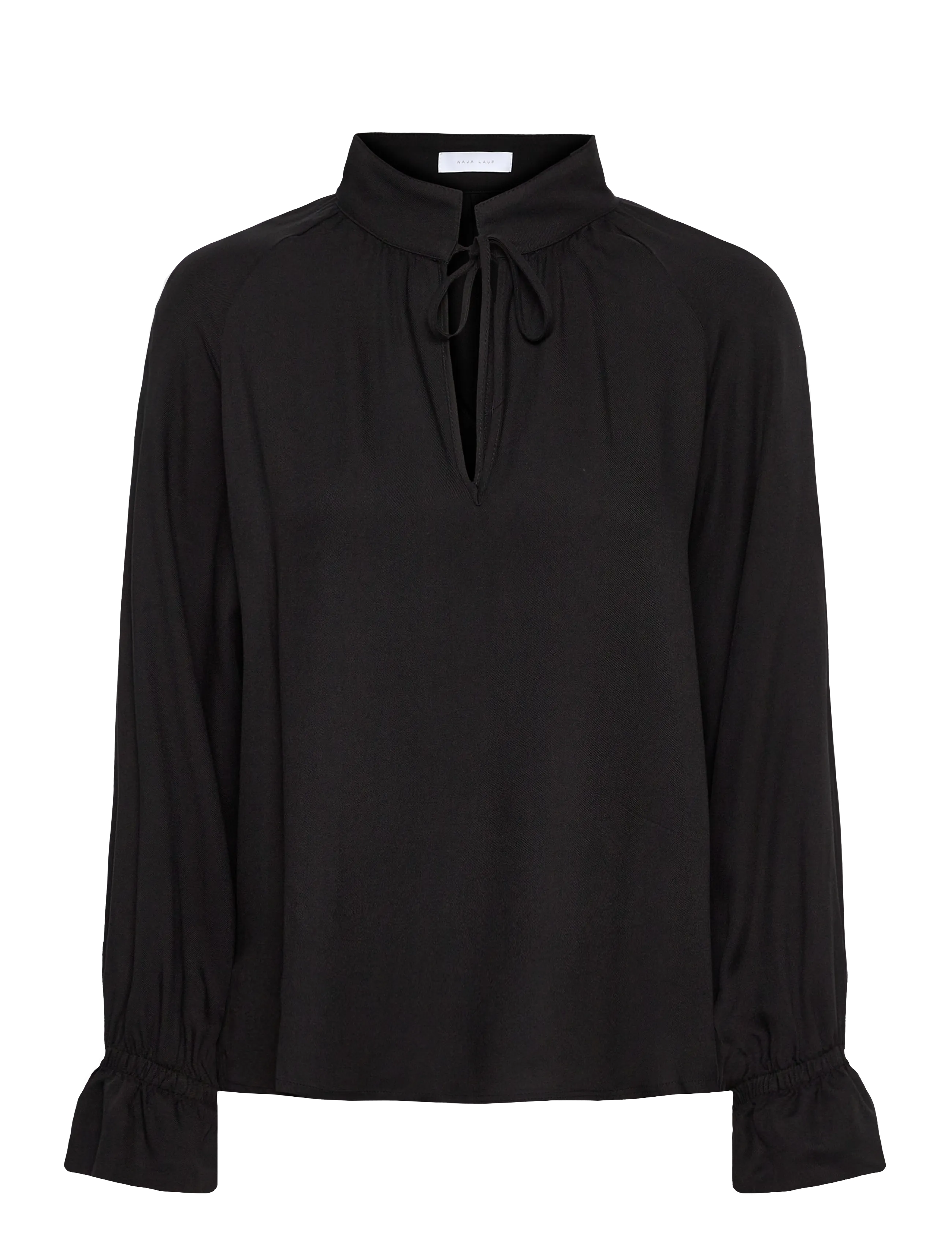 NAJA LAUF Peggy Bluse Winter Viscose Schwarz - 34 - Damen