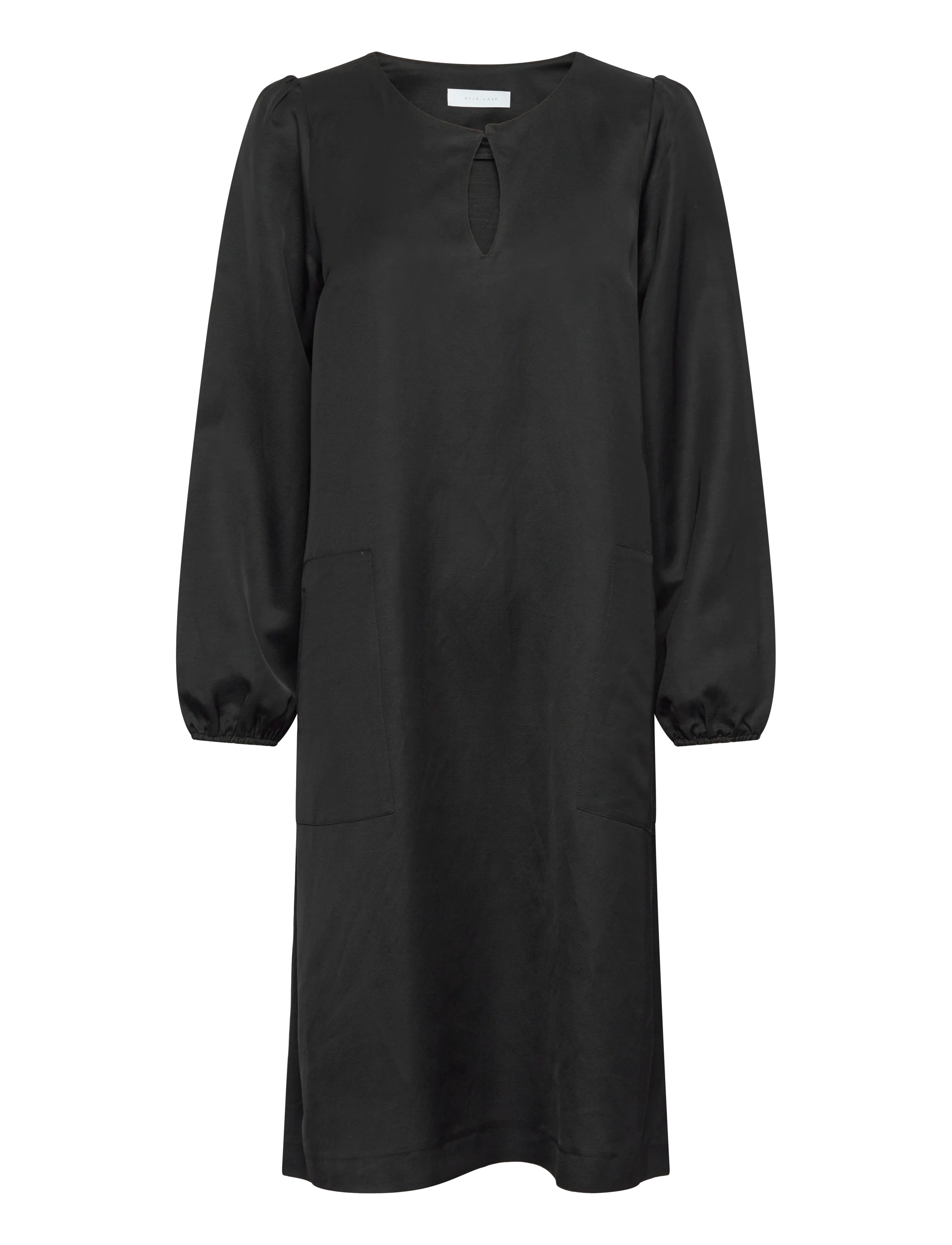 Naja Lauf CONNIE DRESS FEMALE LUX - Midi kjoler - BLACK / black