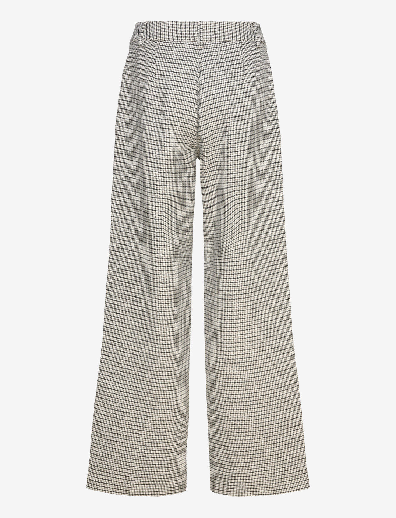 Naja Lauf - CATH PANTS COOL CHECK - festtøj til outletpriser - black/khaki - 1
