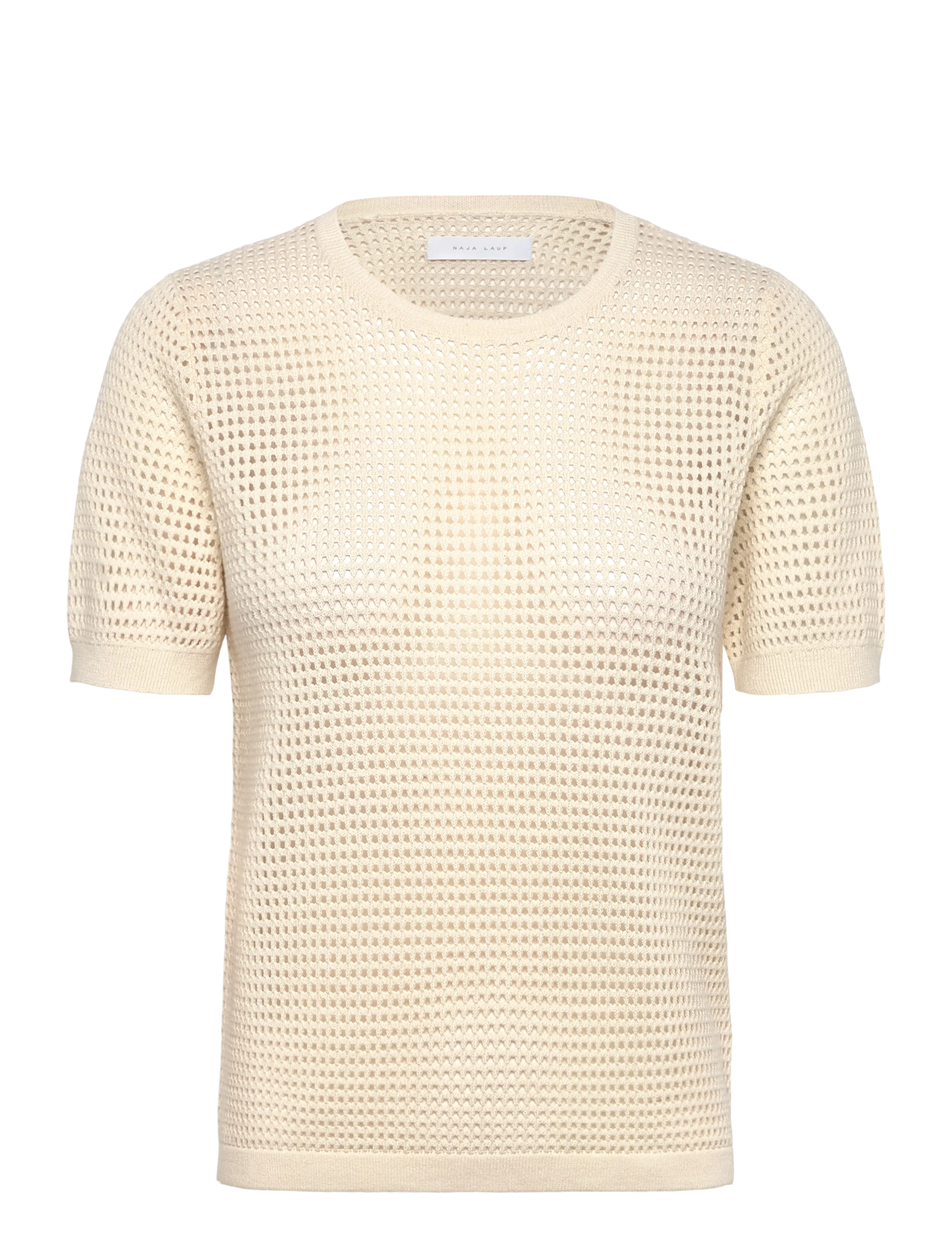 Naja Lauf CLAIRE TSHIRT FINE POINTELLE - Naja Lauf - IVORY / cream