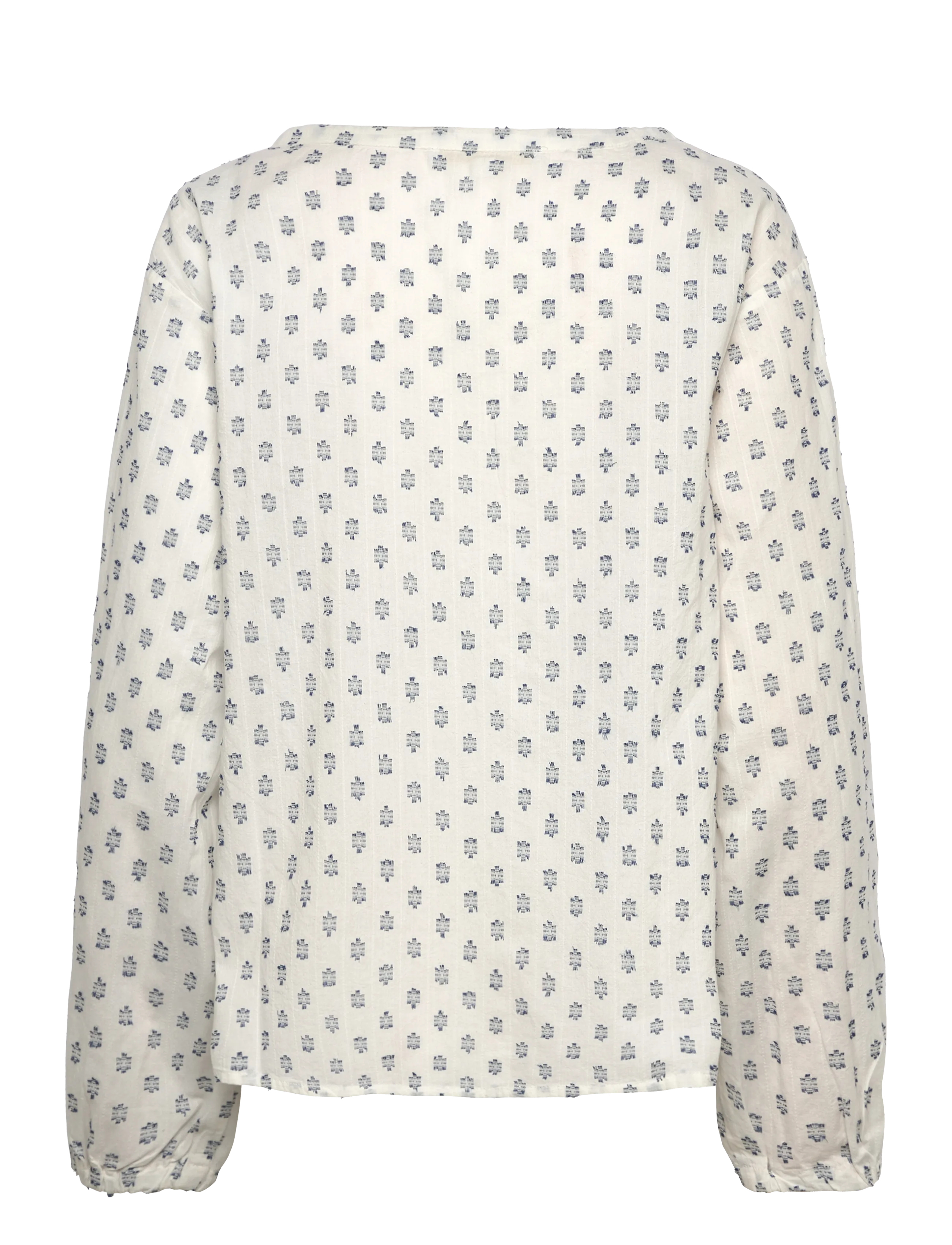Naja Lauf - ANAIS BLOUSE DECO VOILE - langærmede bluser - blue/white - 1
