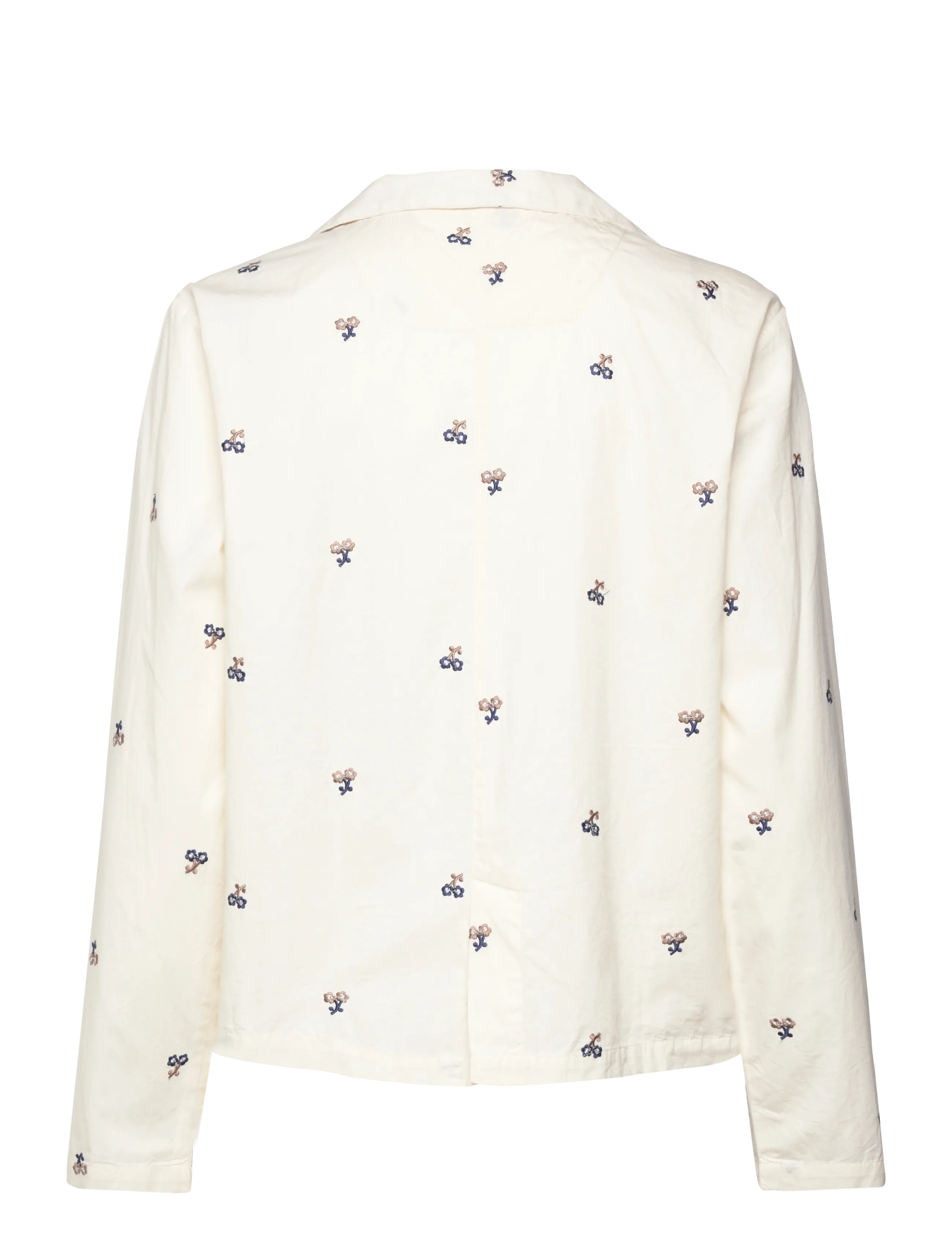 Naja Lauf - KIMMIE SHIRT EMBROIDERED FLOWER - langærmede skjorter - butter - 1