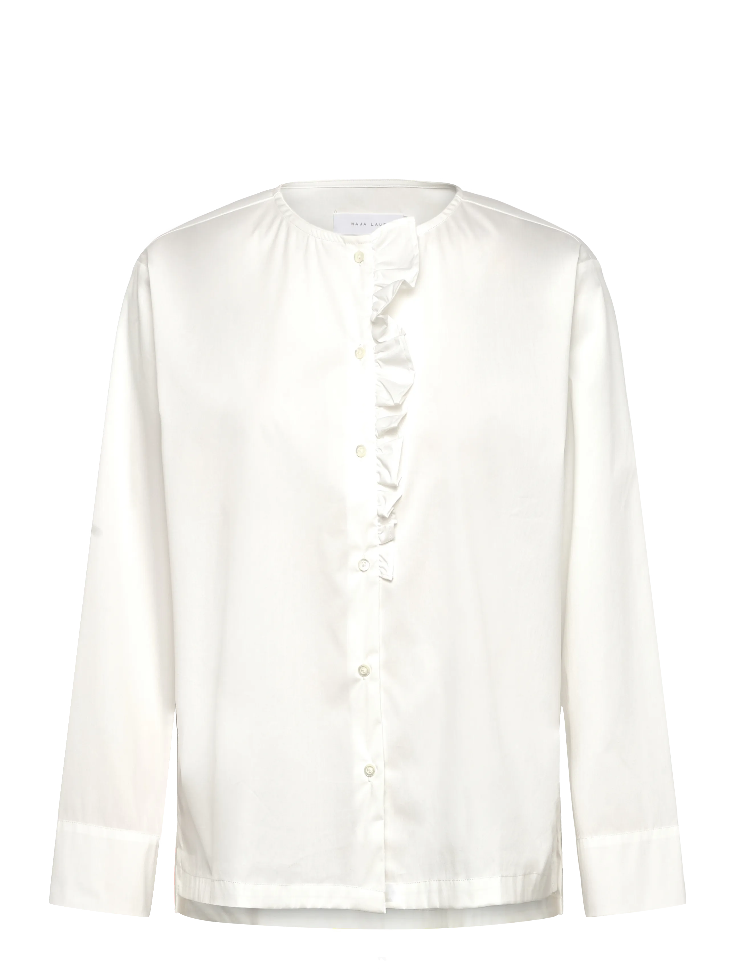 Naja Lauf NATALIA BLOUSE FANCY POPLIN - Naja Lauf - BUTTER / white