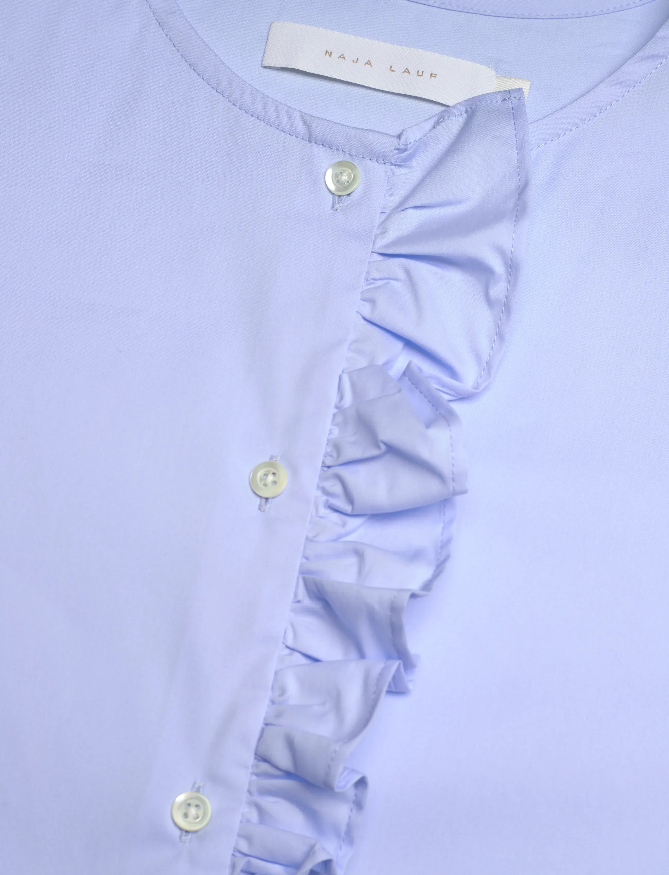 Naja Lauf - NATALIA BLOUSE FANCY POPLIN - langærmede bluser - light blue - 2