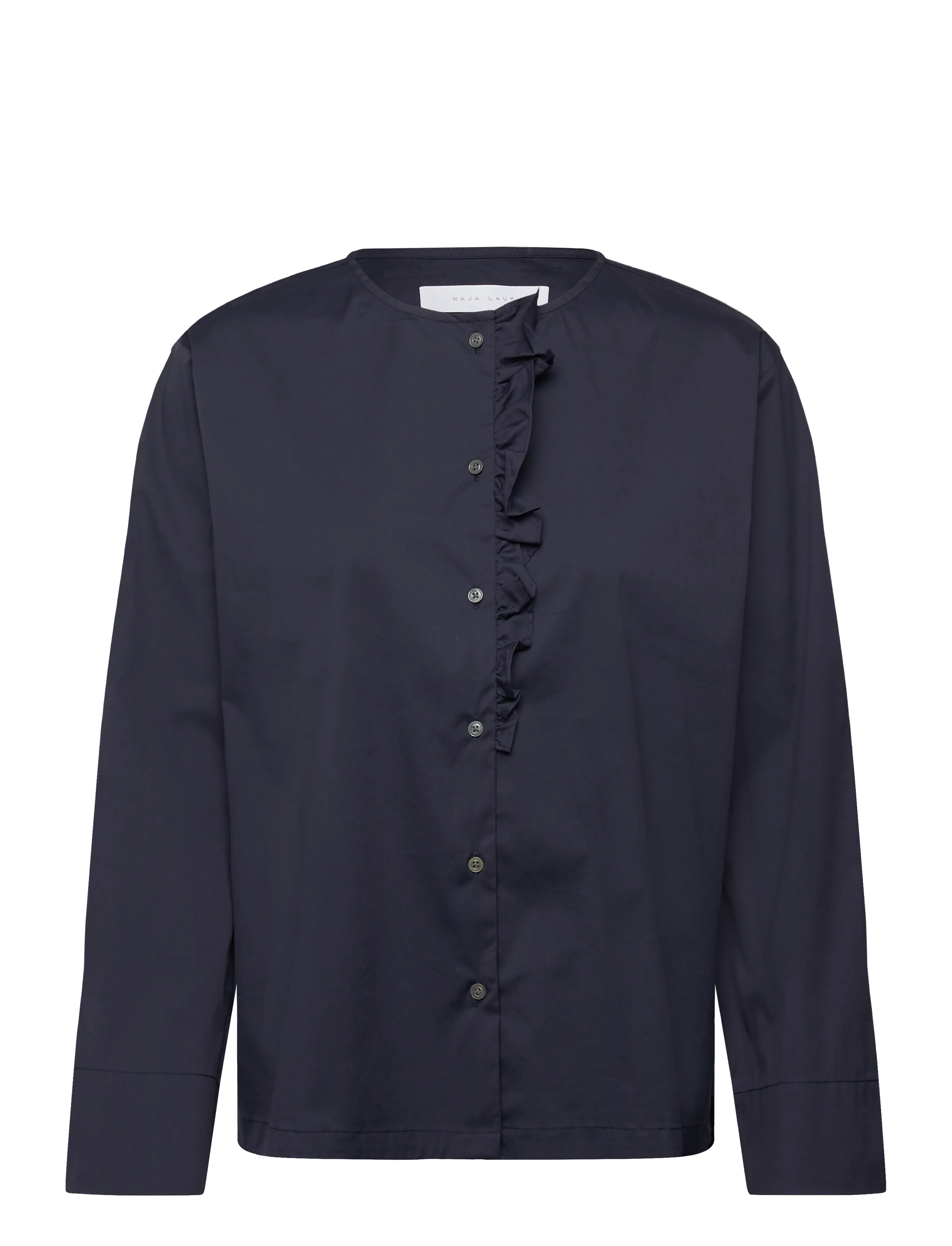 Naja Lauf NATALIA BLOUSE FANCY POPLIN - Naja Lauf - NAVY / navy
