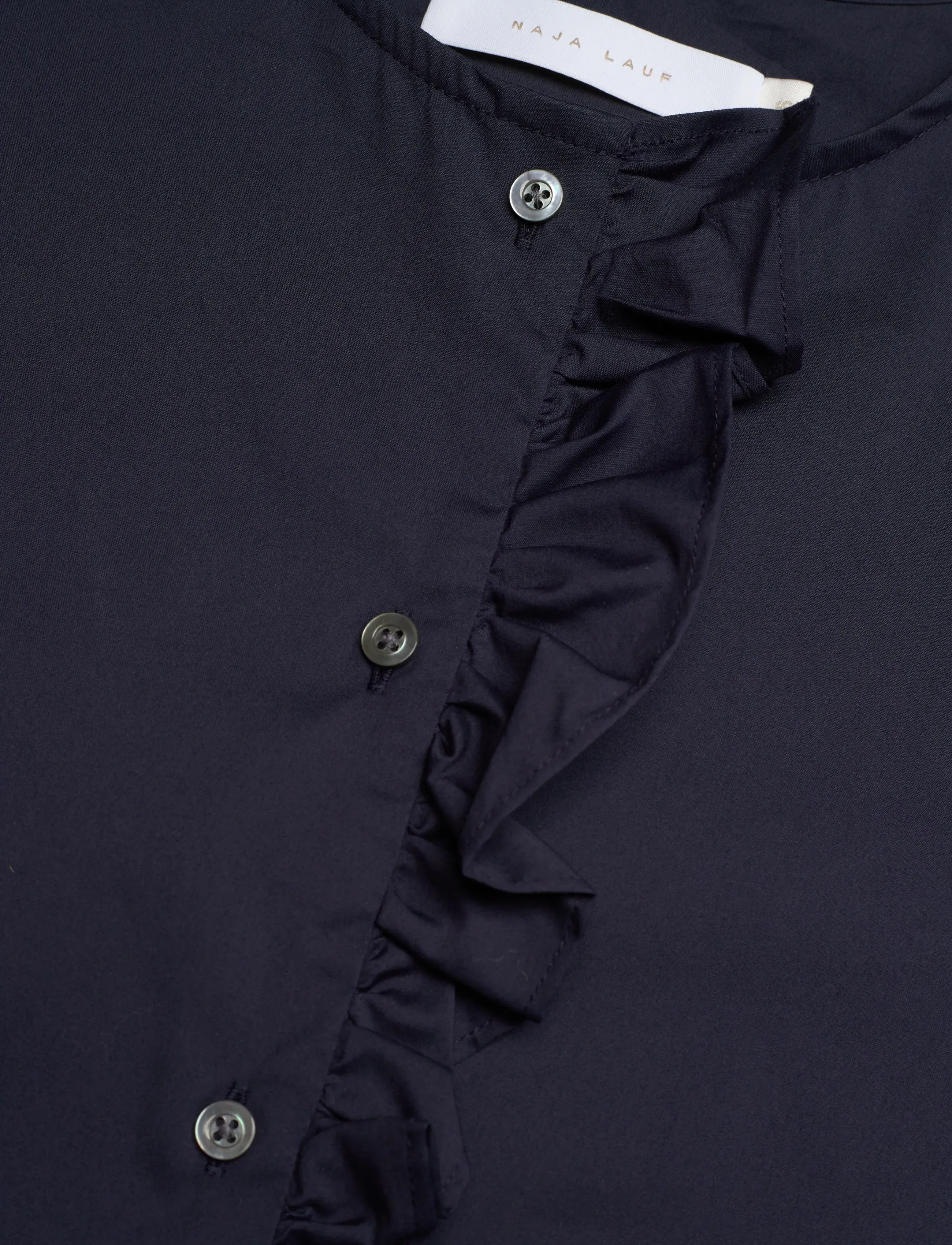 Naja Lauf - NATALIA BLOUSE FANCY POPLIN - langærmede bluser - navy - 2
