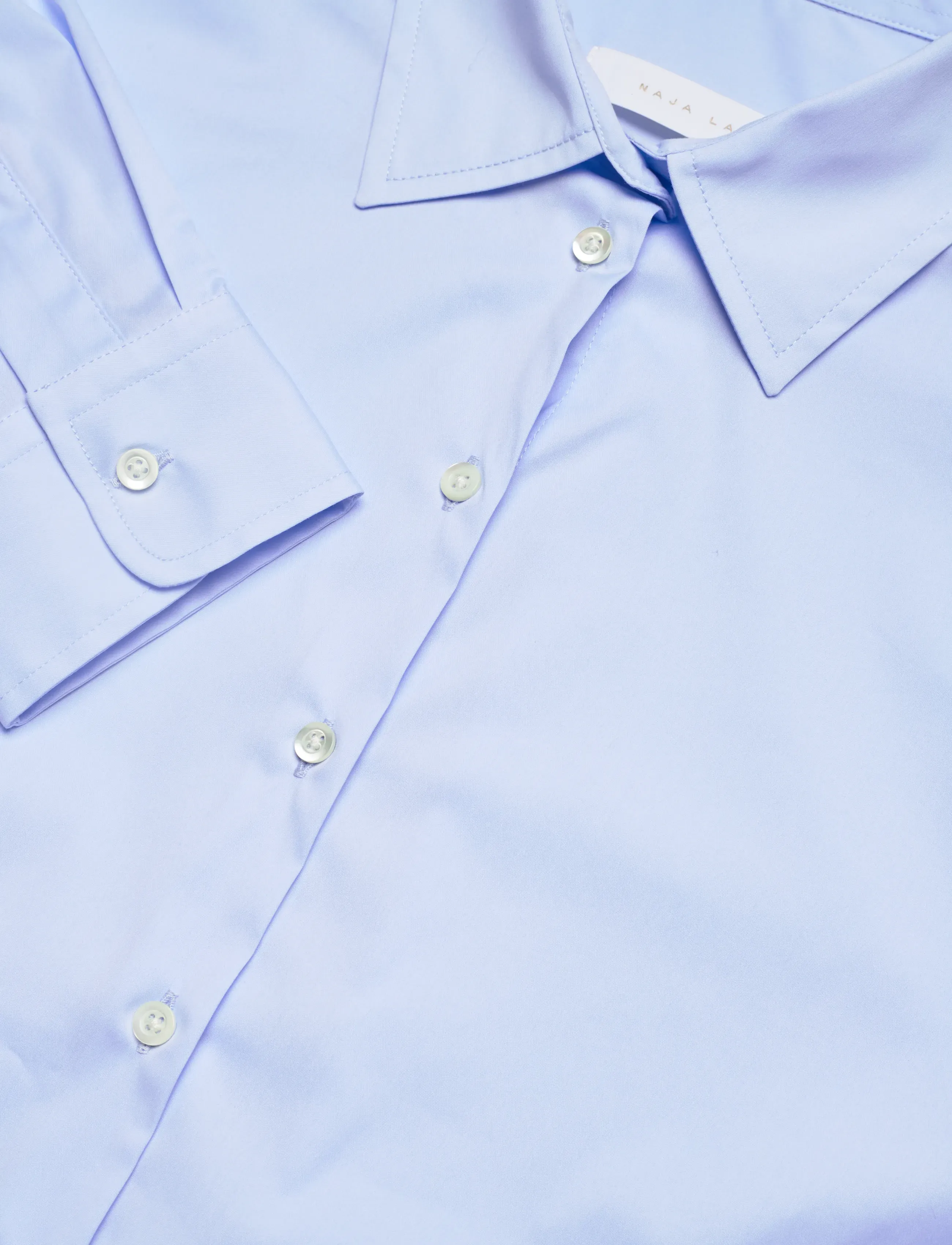 Naja Lauf - BEATE SHIRT FANCY POPLIN - langærmede skjorter - light blue - 2