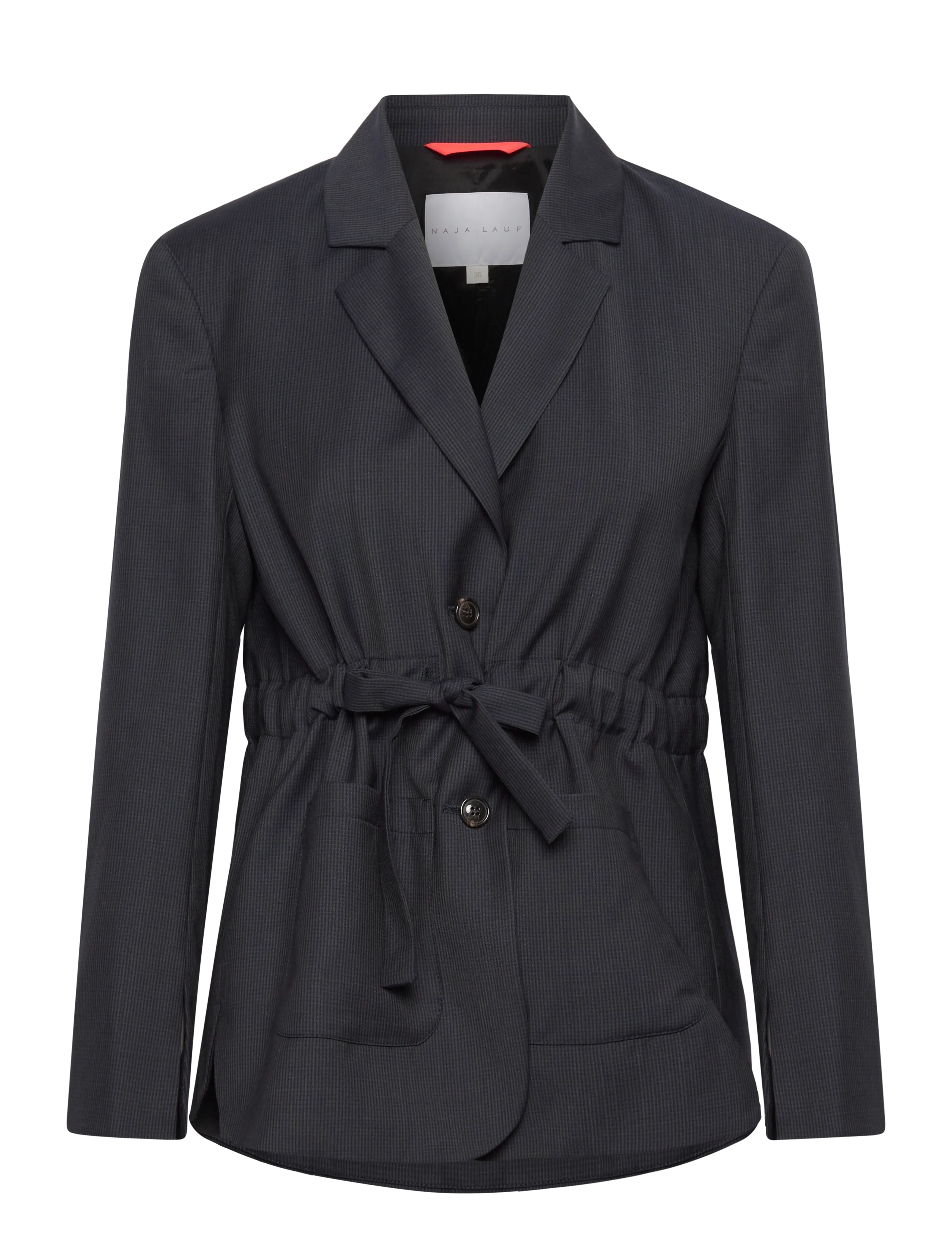 Naja Lauf ANTONELLA JACKET CHECKED STRIPE - Blazer - NAVY BLUE / navy