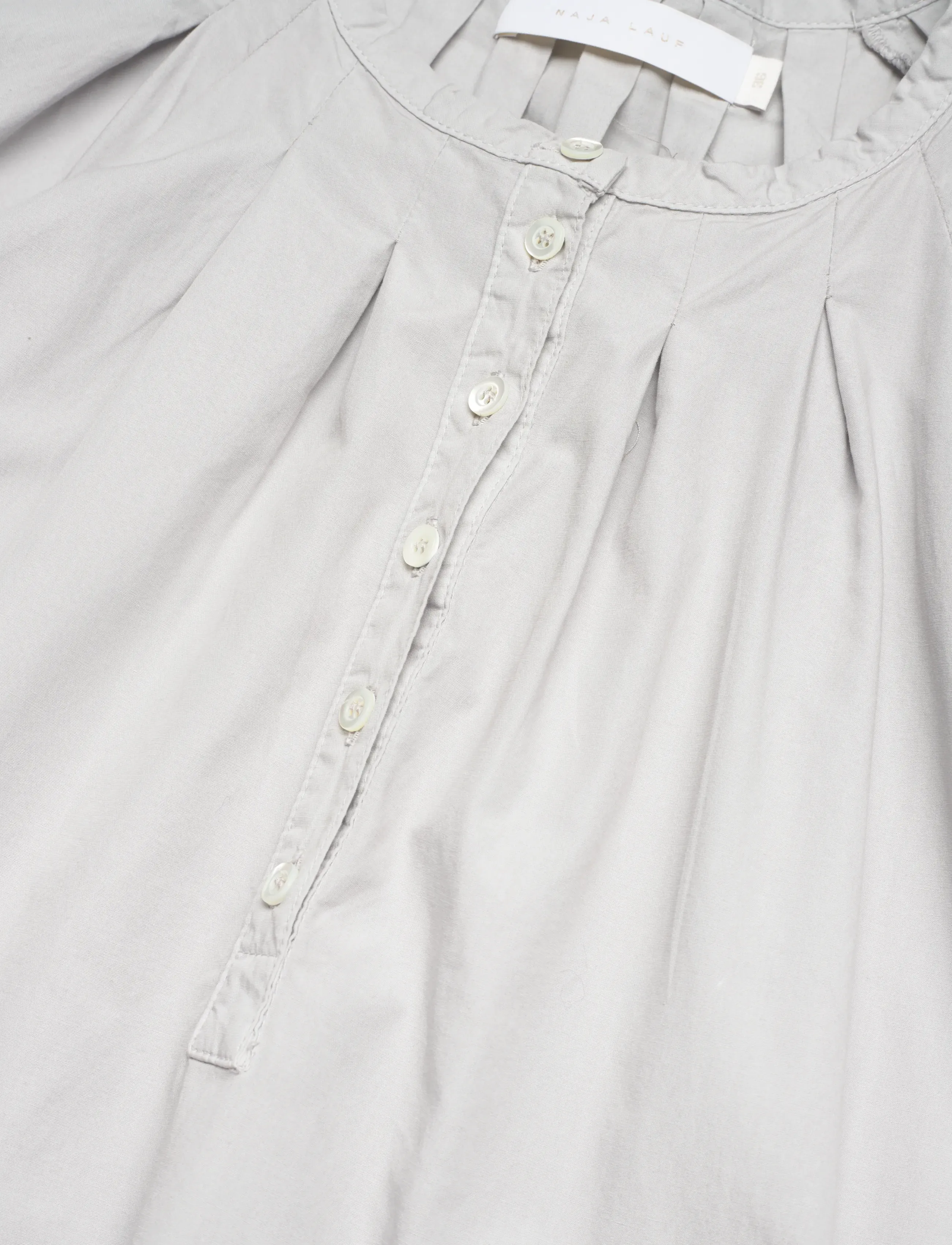 Naja Lauf - NICOLE DRESS PAPER TOUCH - sommerkjoler - light grey - 2