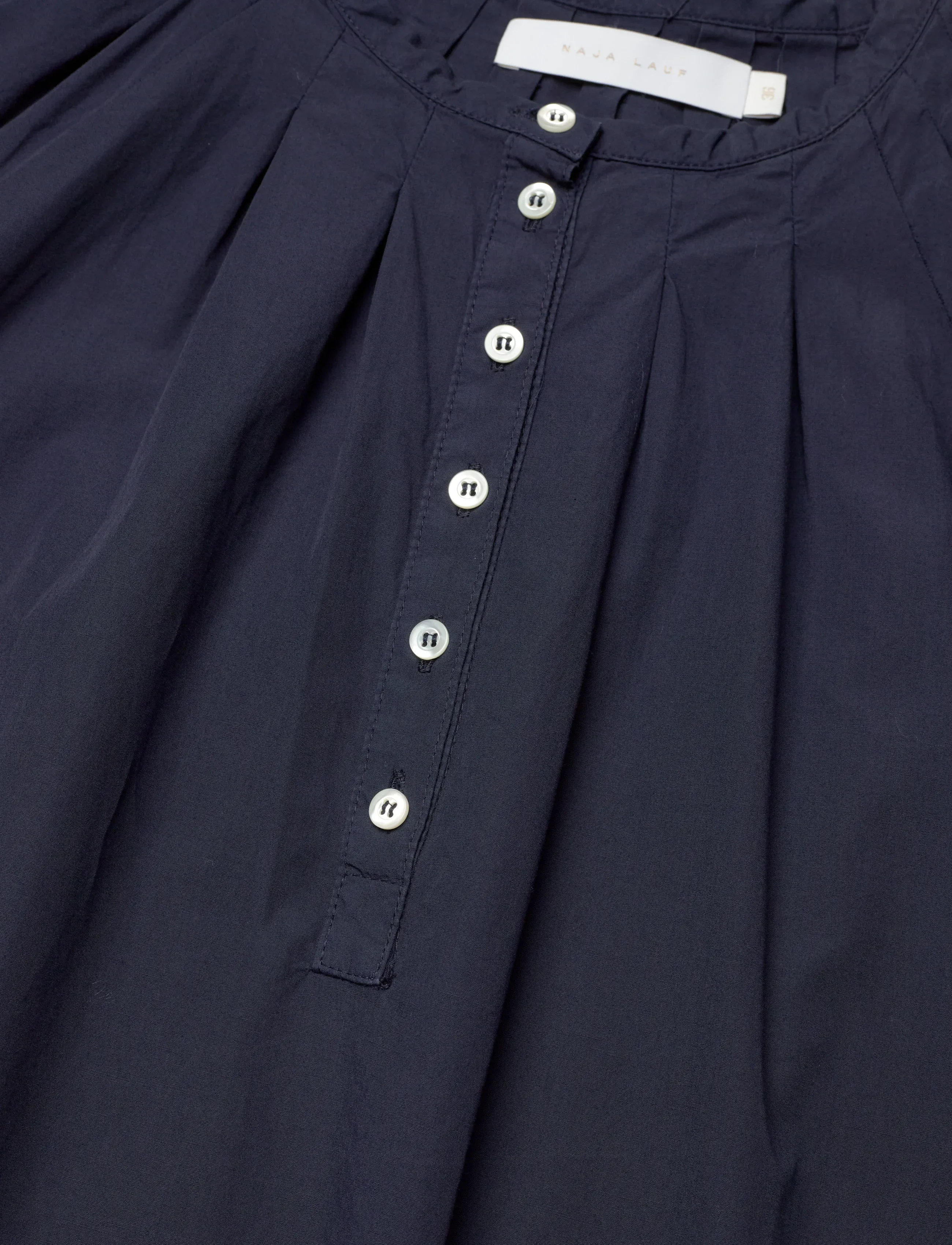 Naja Lauf - NICOLE DRESS PAPER TOUCH - sommerkjoler - navy - 2