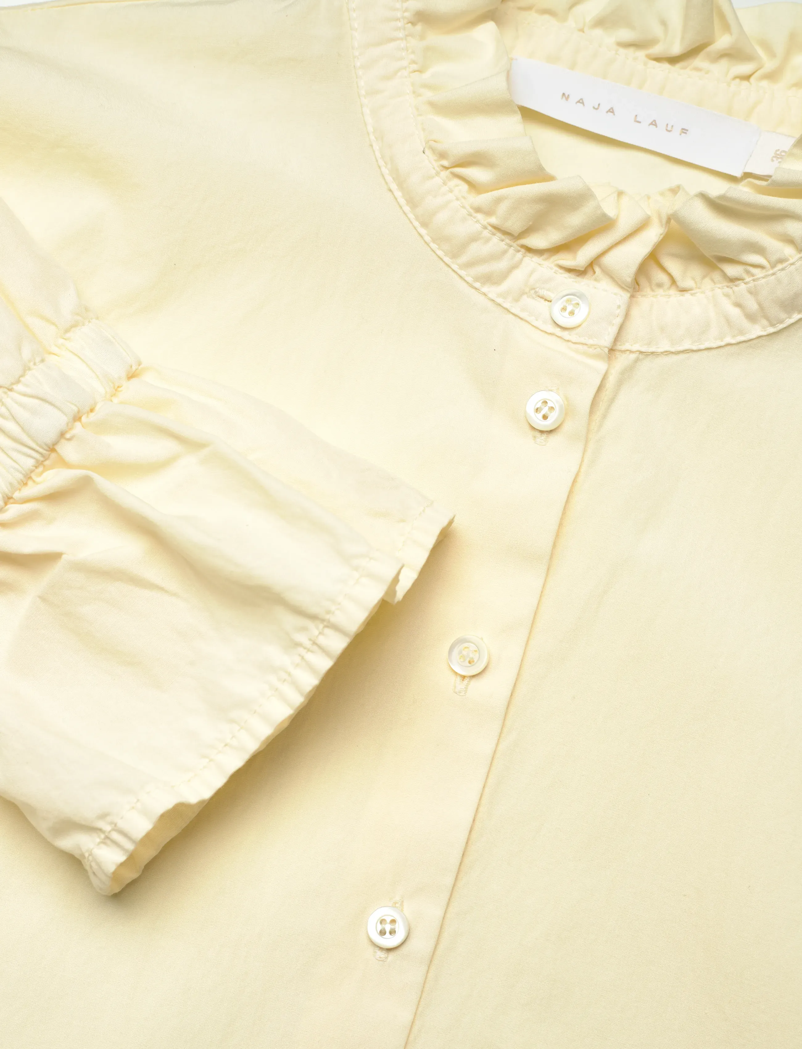 Naja Lauf - DICTE SHIRT PAPER TOUCH - langærmede skjorter - butter - 2