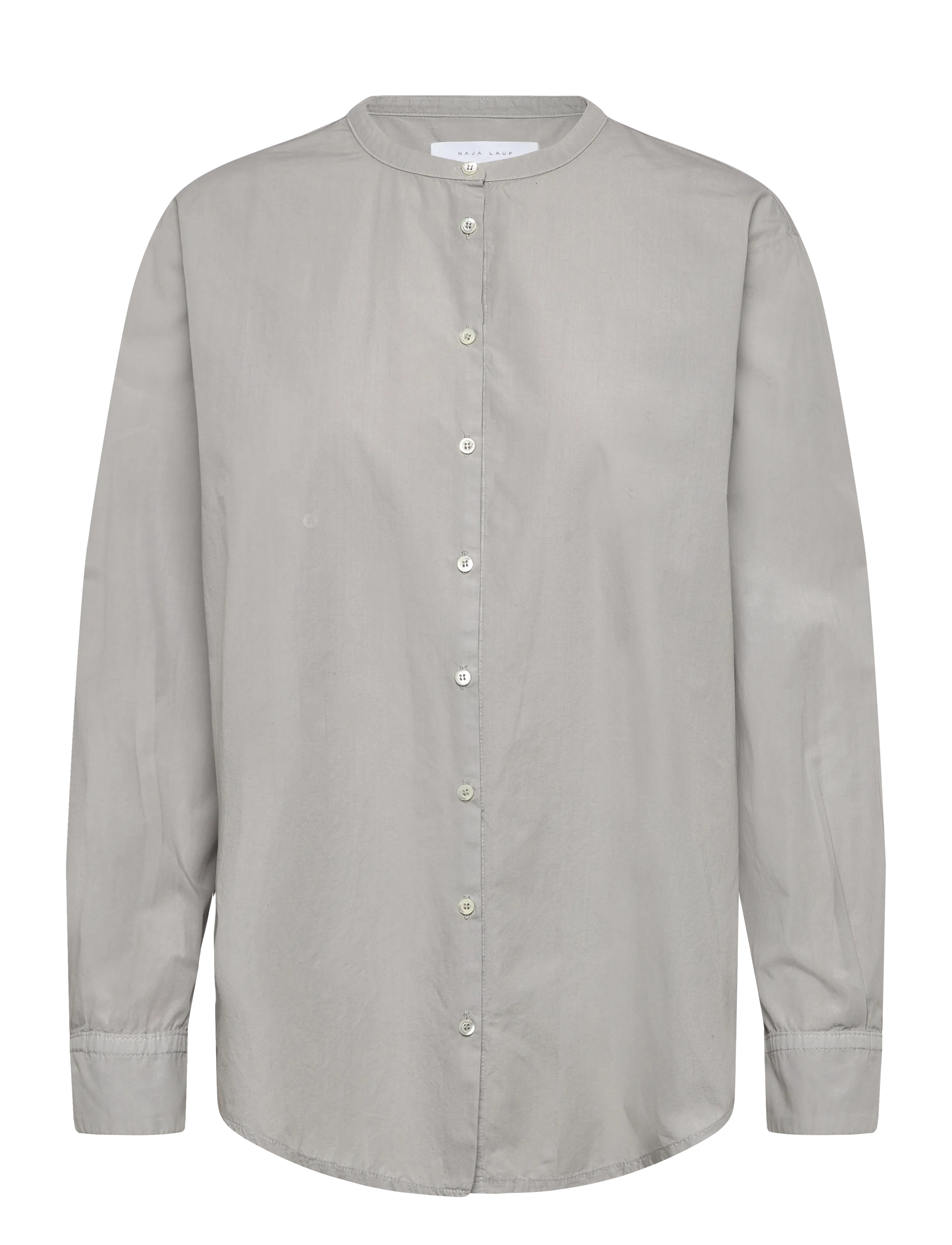 Naja Lauf ANETTA SHIRT PAPER TOUCH - Särgid - LIGHT GREY / grey