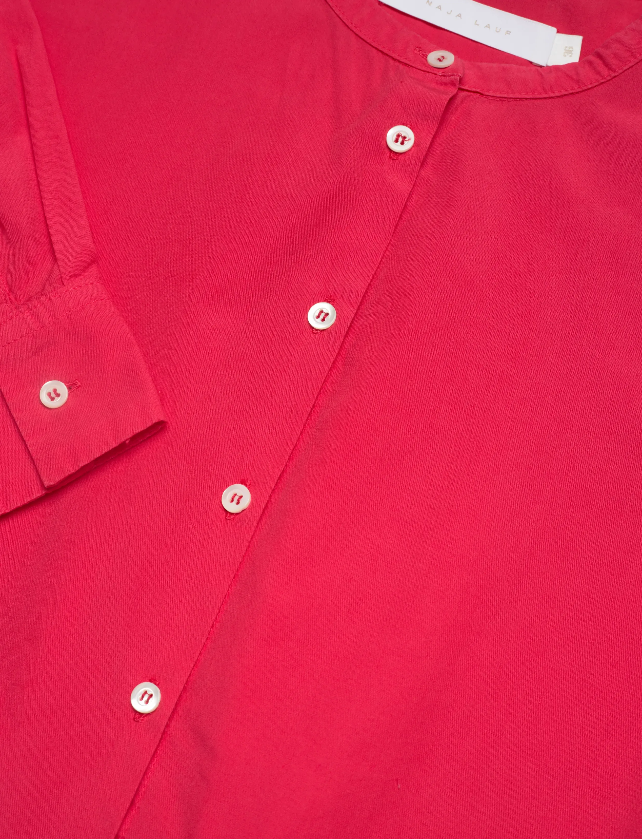 Naja Lauf - ANETTA SHIRT PAPER TOUCH - langærmede skjorter - pink red - 4