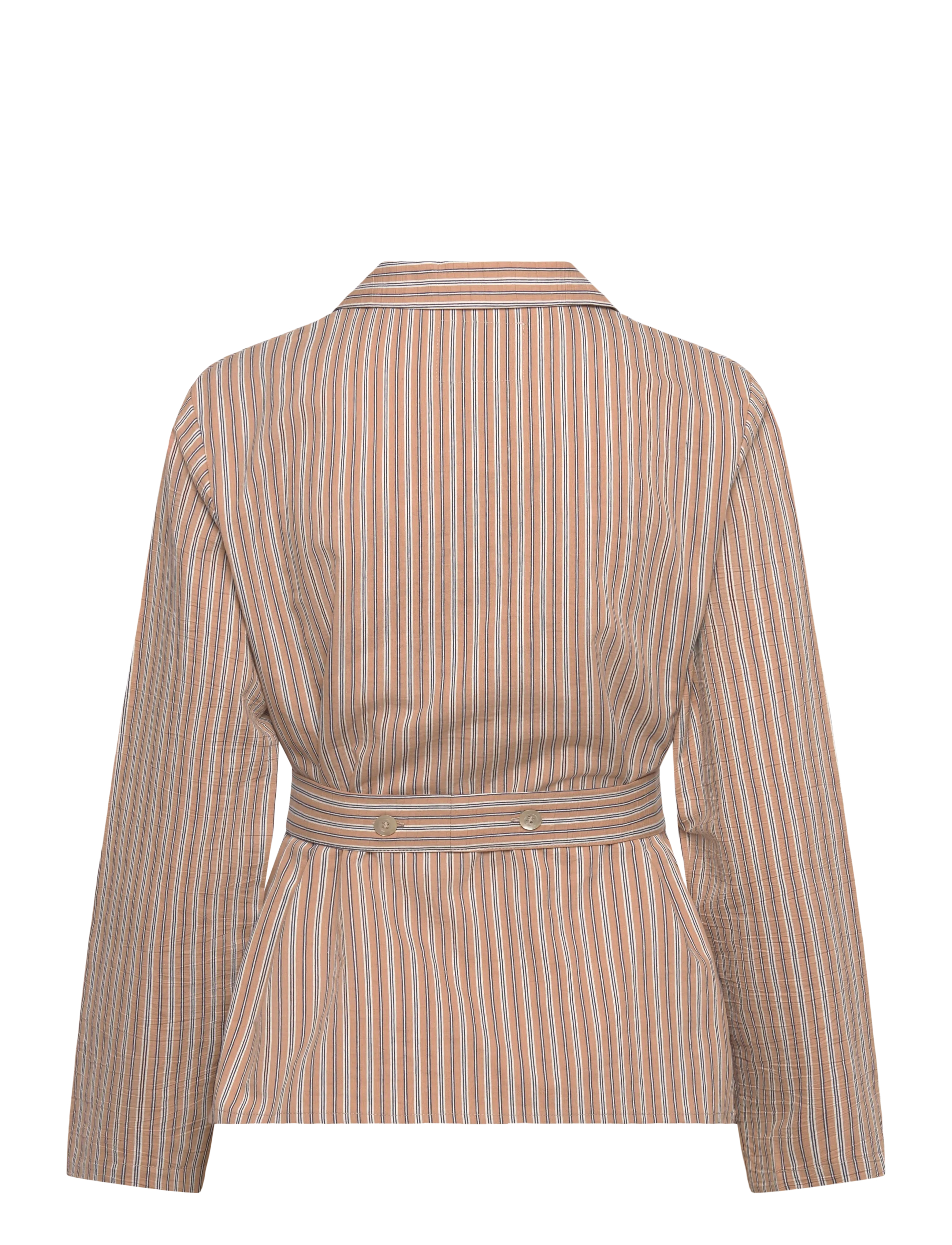 Naja Lauf - LONNIE JACKET TERRACOTTA STRIPE - terracotta - 1