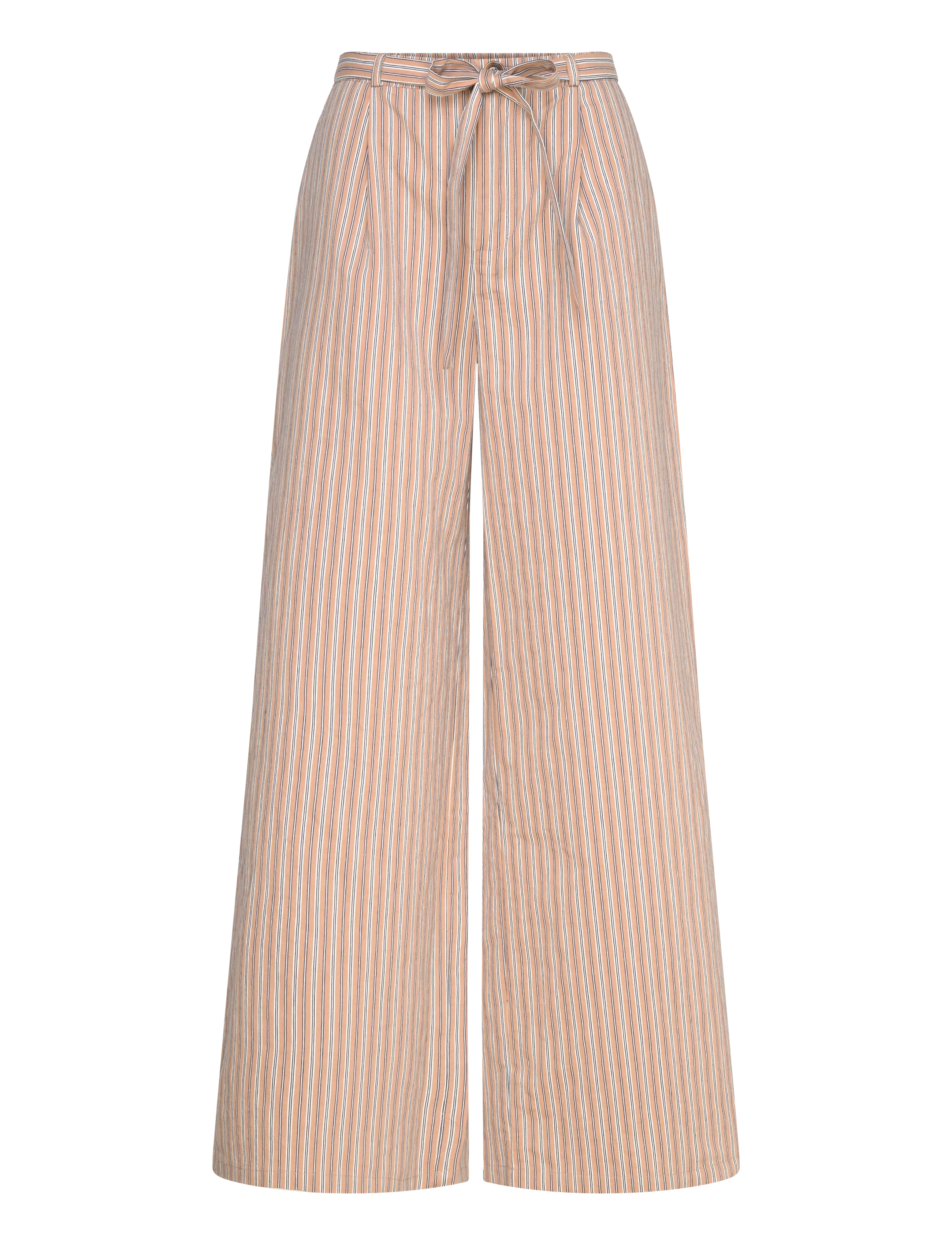 Naja Lauf JELENA PANTS TERRACOTTA STRIPE - Püksid - TERRACOTTA / red