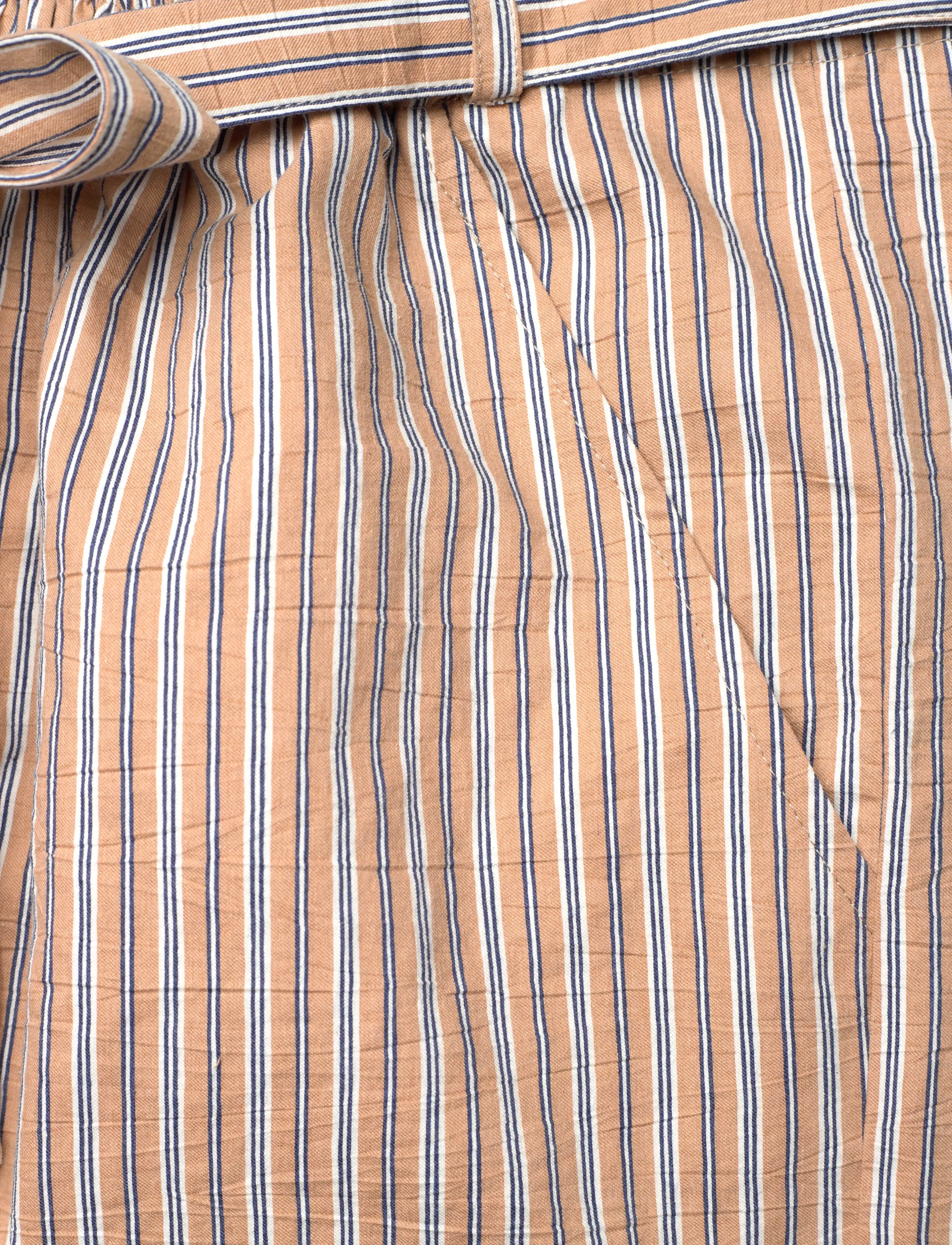 Naja Lauf - OISELLA SKIRT TERRACOTTA STRIPE - midi nederdele - terracotta - 4