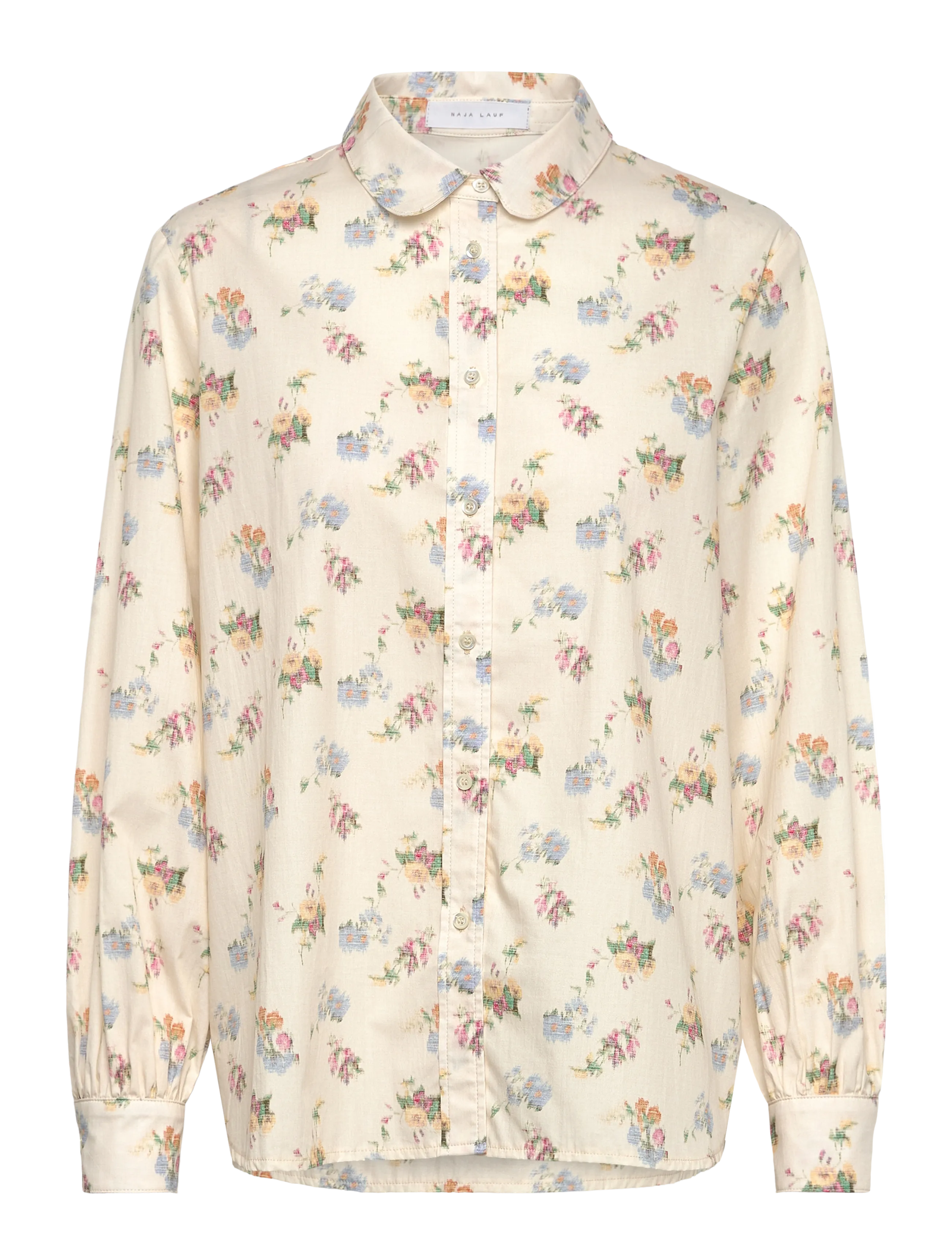 Naja Lauf IRENE SHIRT BLEACHED FLOWER - Bluser & Skjorter - CREAM / cream