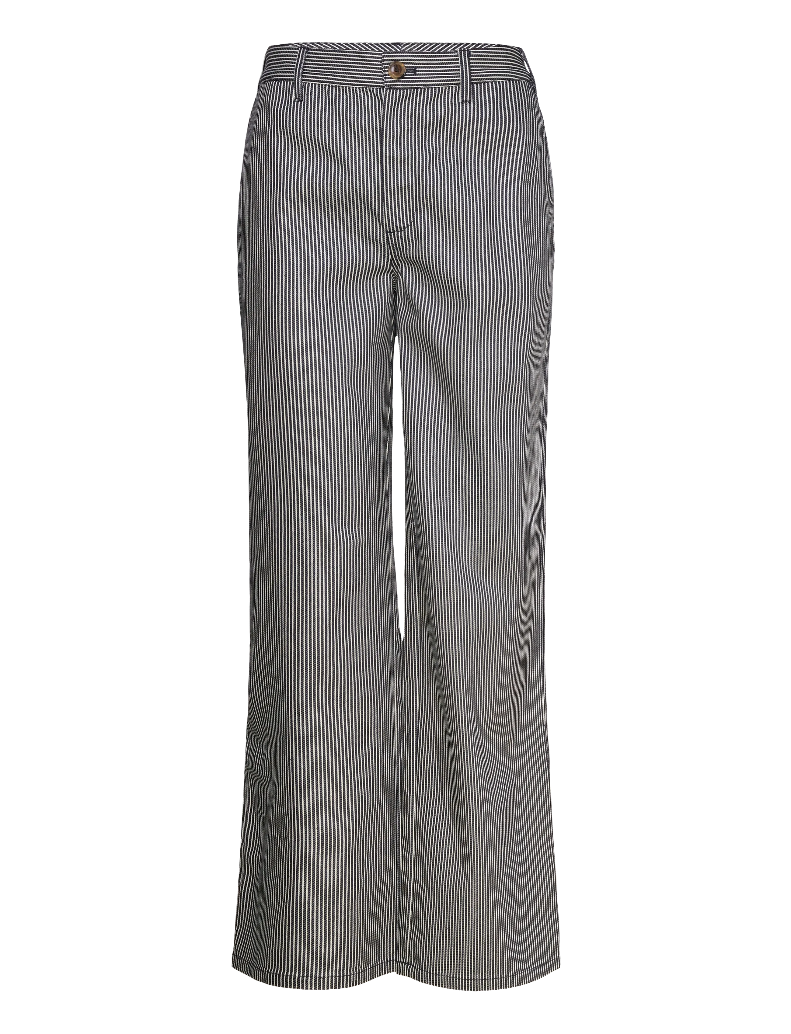 Naja Lauf BINE PANTS MILKBOY STRIPE - Raka byxor - BLUE WHITE / blue