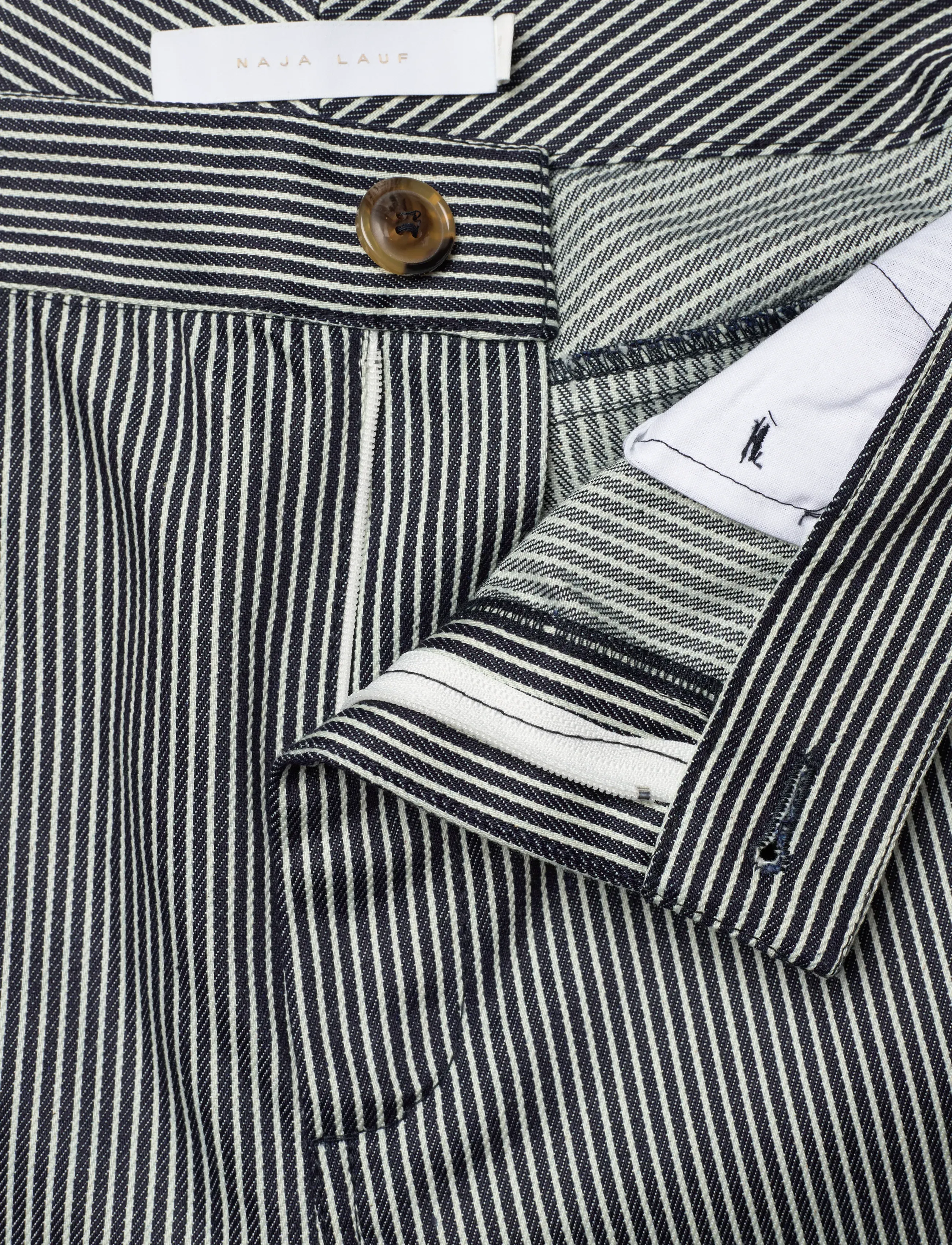 Naja Lauf - BINE PANTS MILKBOY STRIPE - blue white - 3