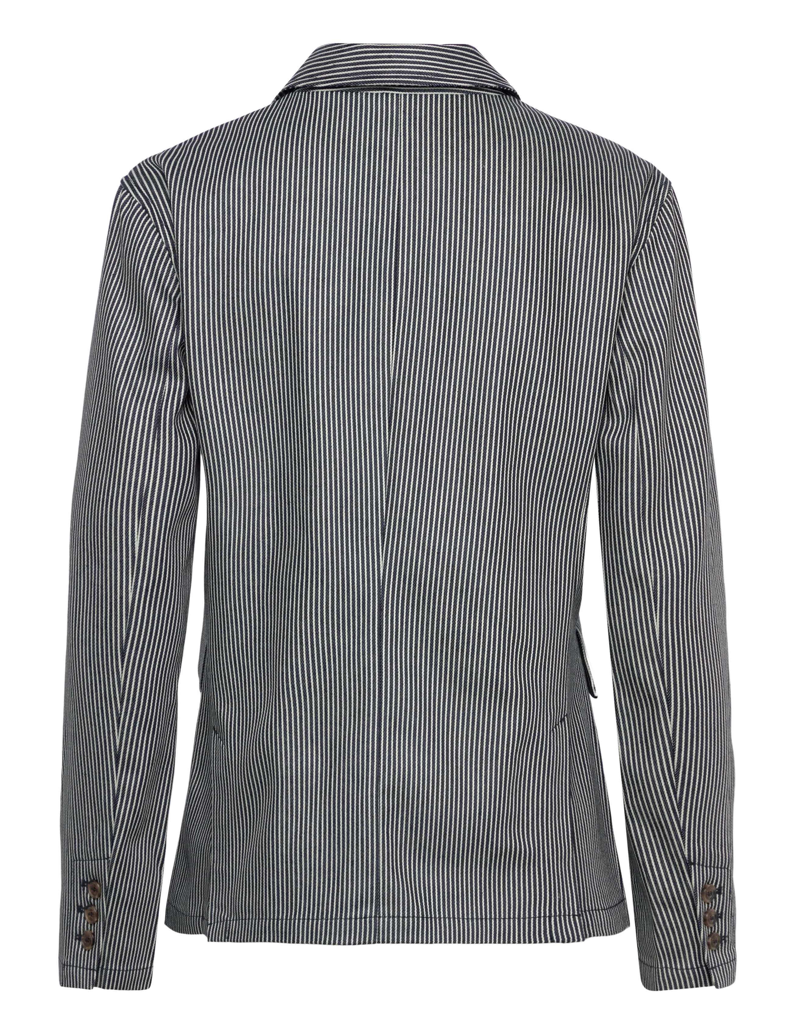 Naja Lauf - PIL BLAZER MILKBOY STRIPE - enkeltradede blazere - blue white - 2
