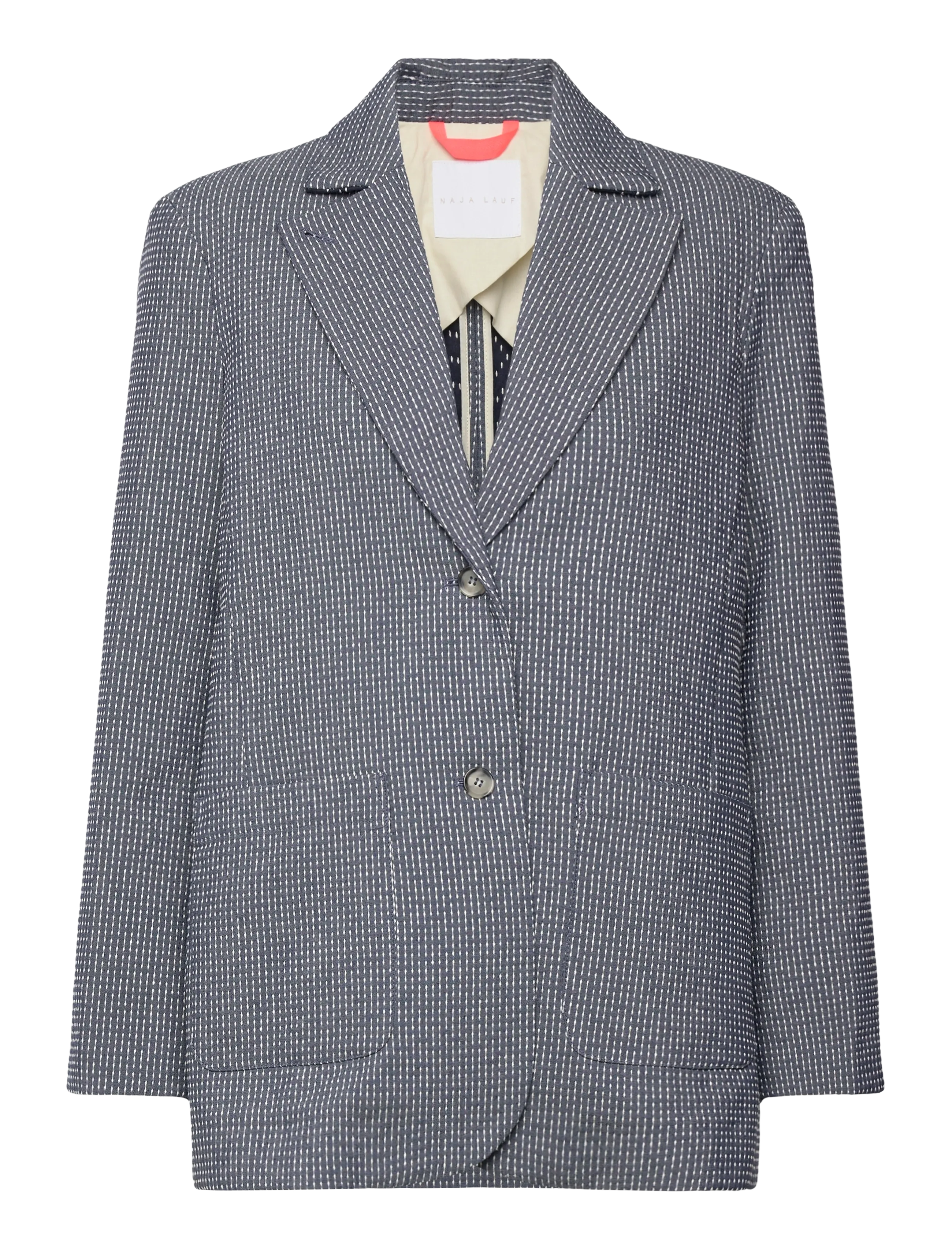 NAJA LAUF Carlotta Blazer Blurred Stripe Navy - 34 - Damen