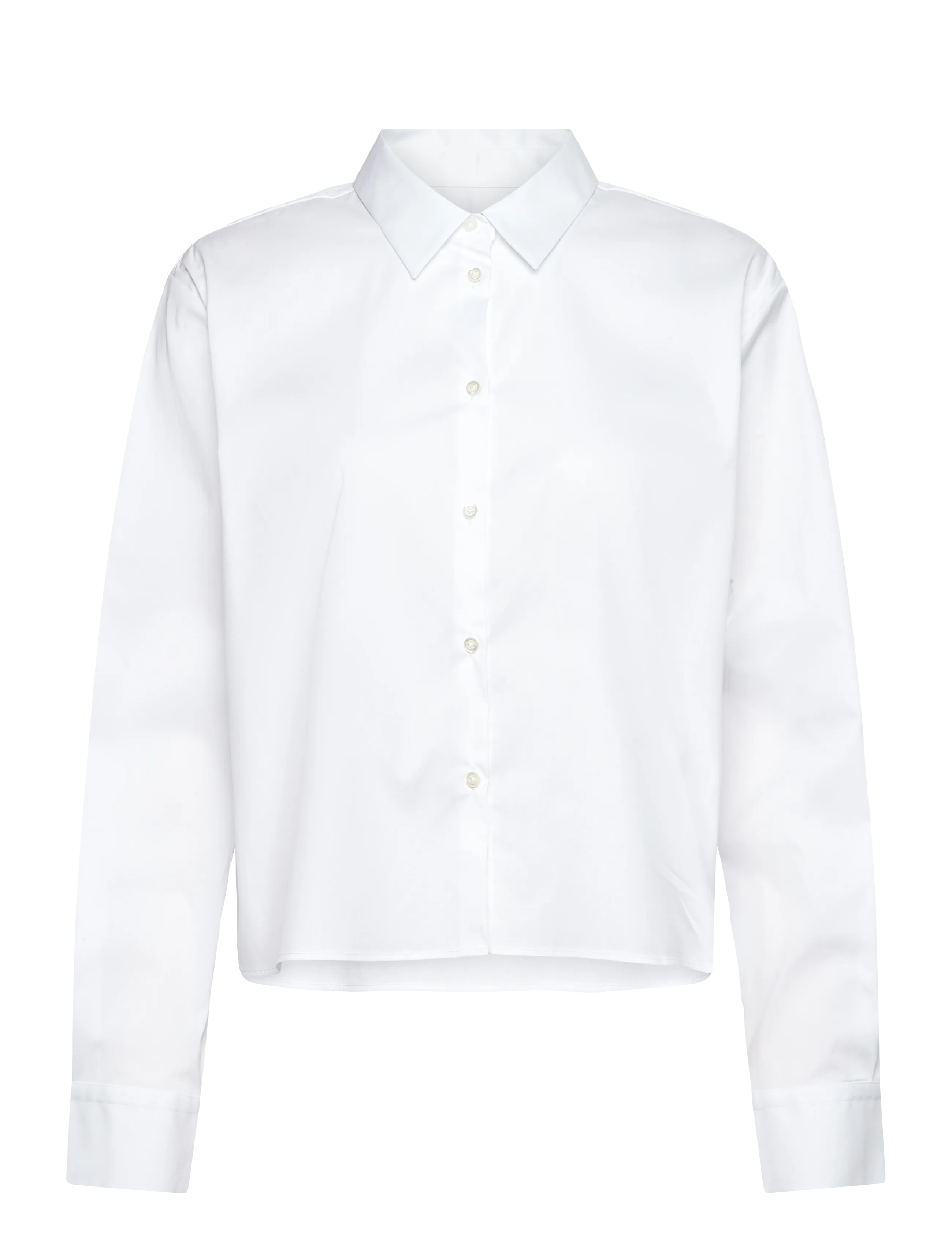 Naja Lauf ABBI SHIRT FANCY POPLIN - Bluser & Skjorter - WHITE / white