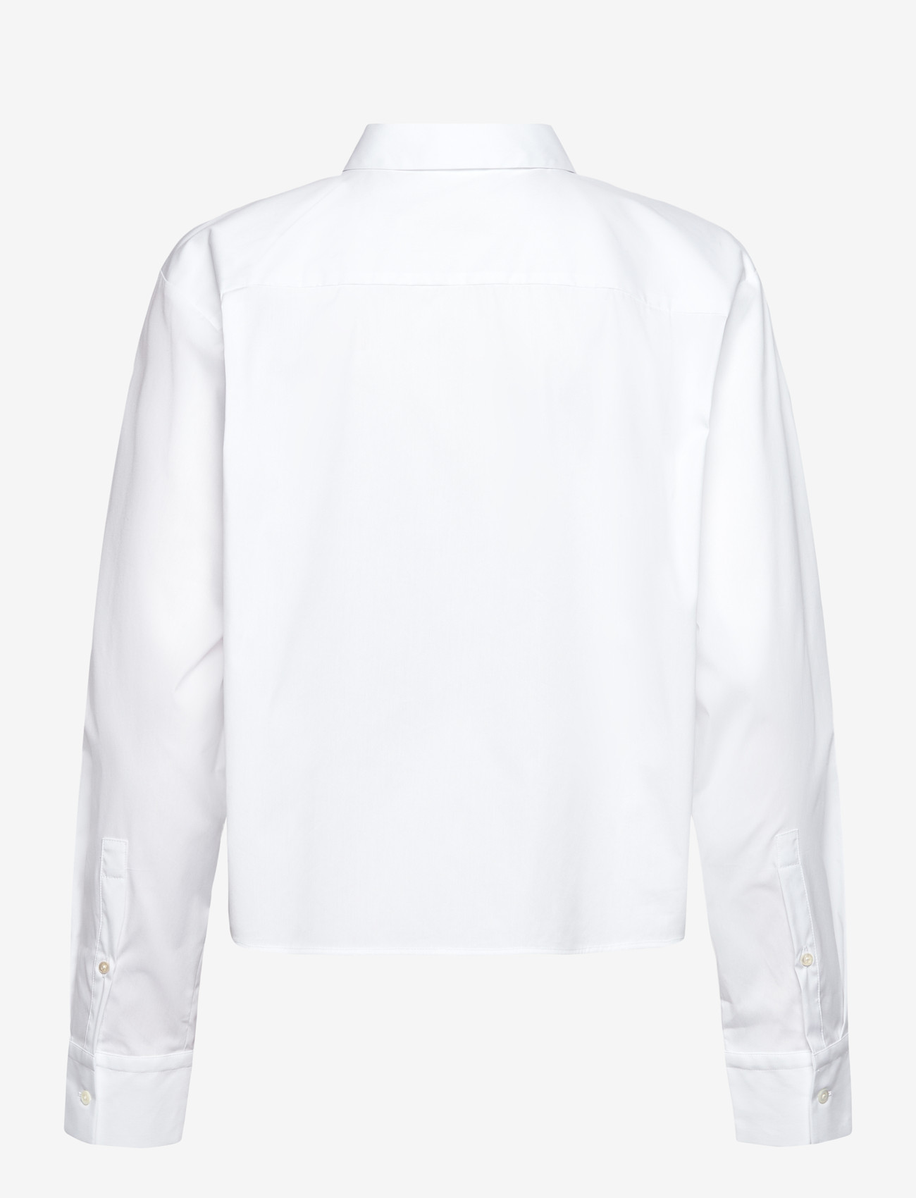 Naja Lauf - ABBI SHIRT FANCY POPLIN - krekli ar garām piedurknēm - white - 2
