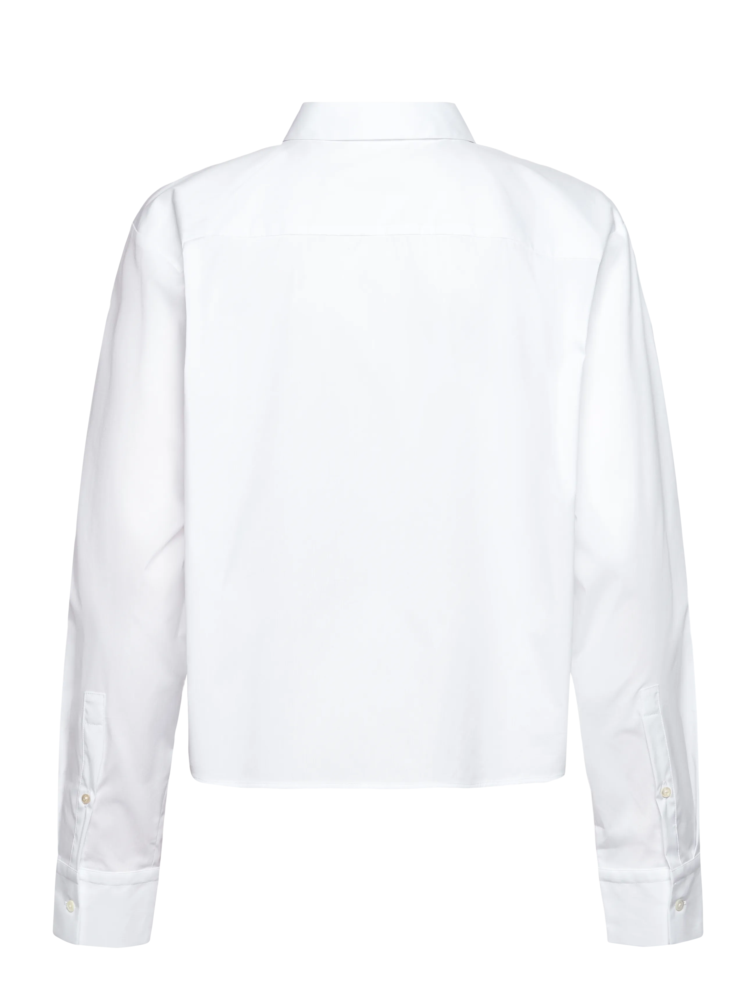 Naja Lauf - ABBI SHIRT FANCY POPLIN - långärmade skjortor - white - 2
