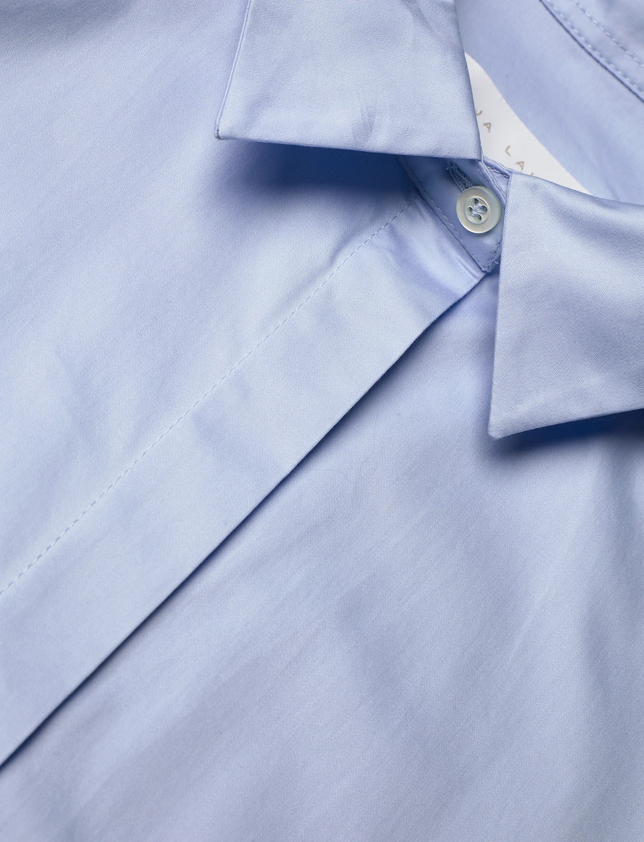 Naja Lauf - TALI SHIRT COTTON SATEEN - kortærmede skjorter - light blue - 5