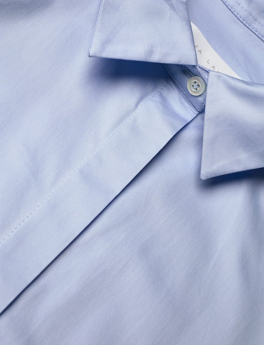Naja Lauf - TALI SHIRT COTTON SATEEN - chemises à manches courtes - light blue - 5
