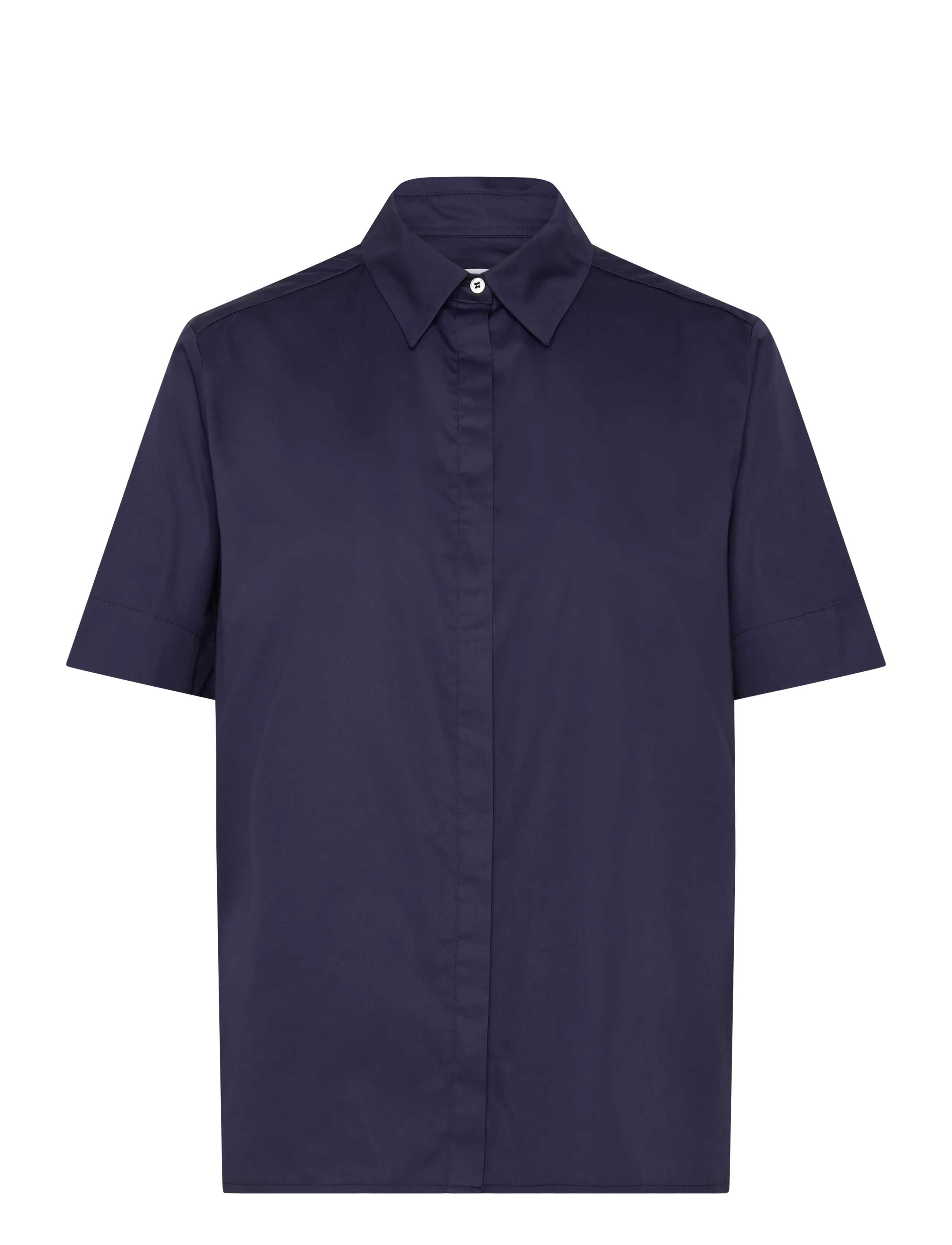 Naja Lauf TALI SHIRT COTTON SATEEN - Hverdags stil - NAVY / navy