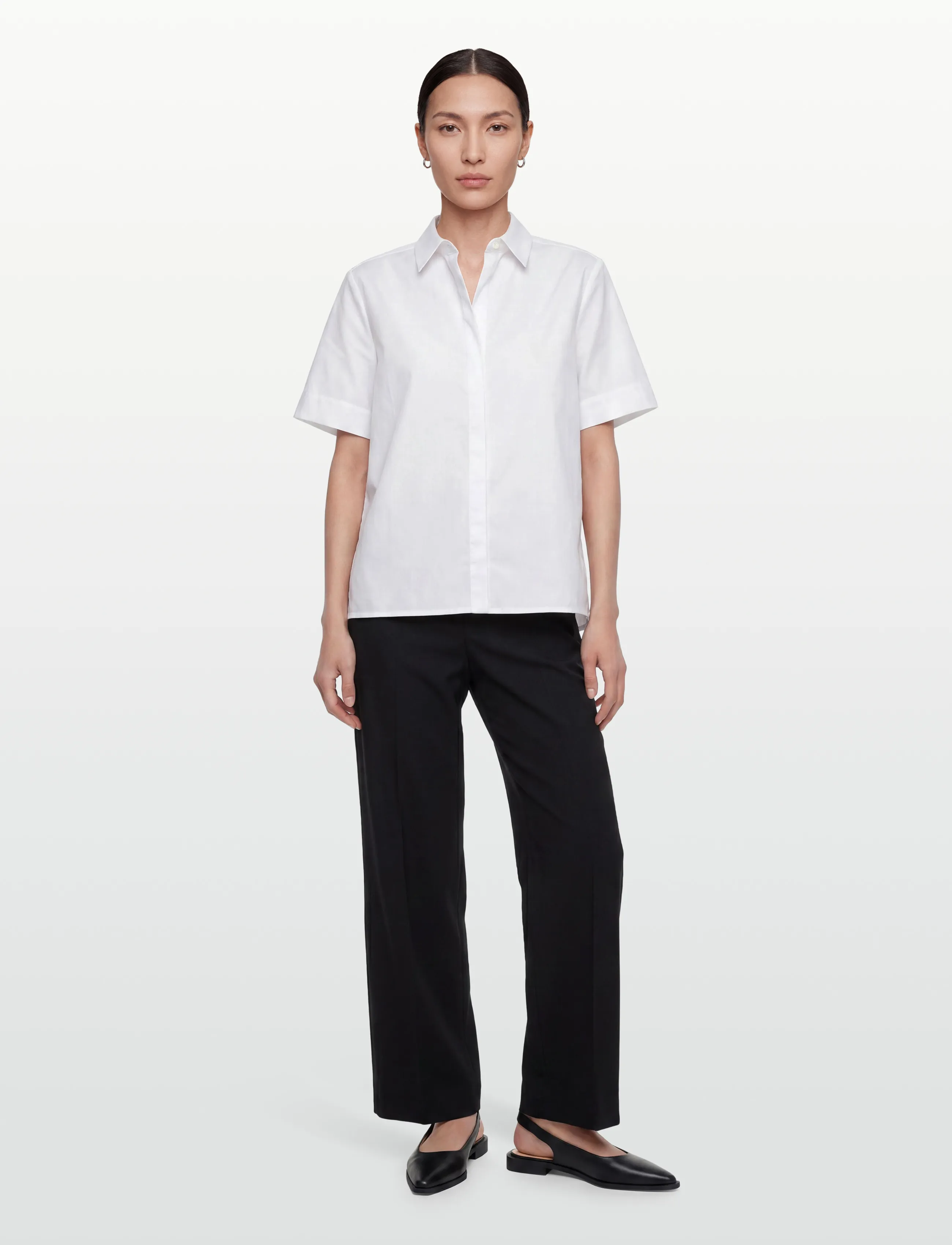 Naja Lauf TALI SHIRT COTTON SATEEN - Hemden - WHITE / white