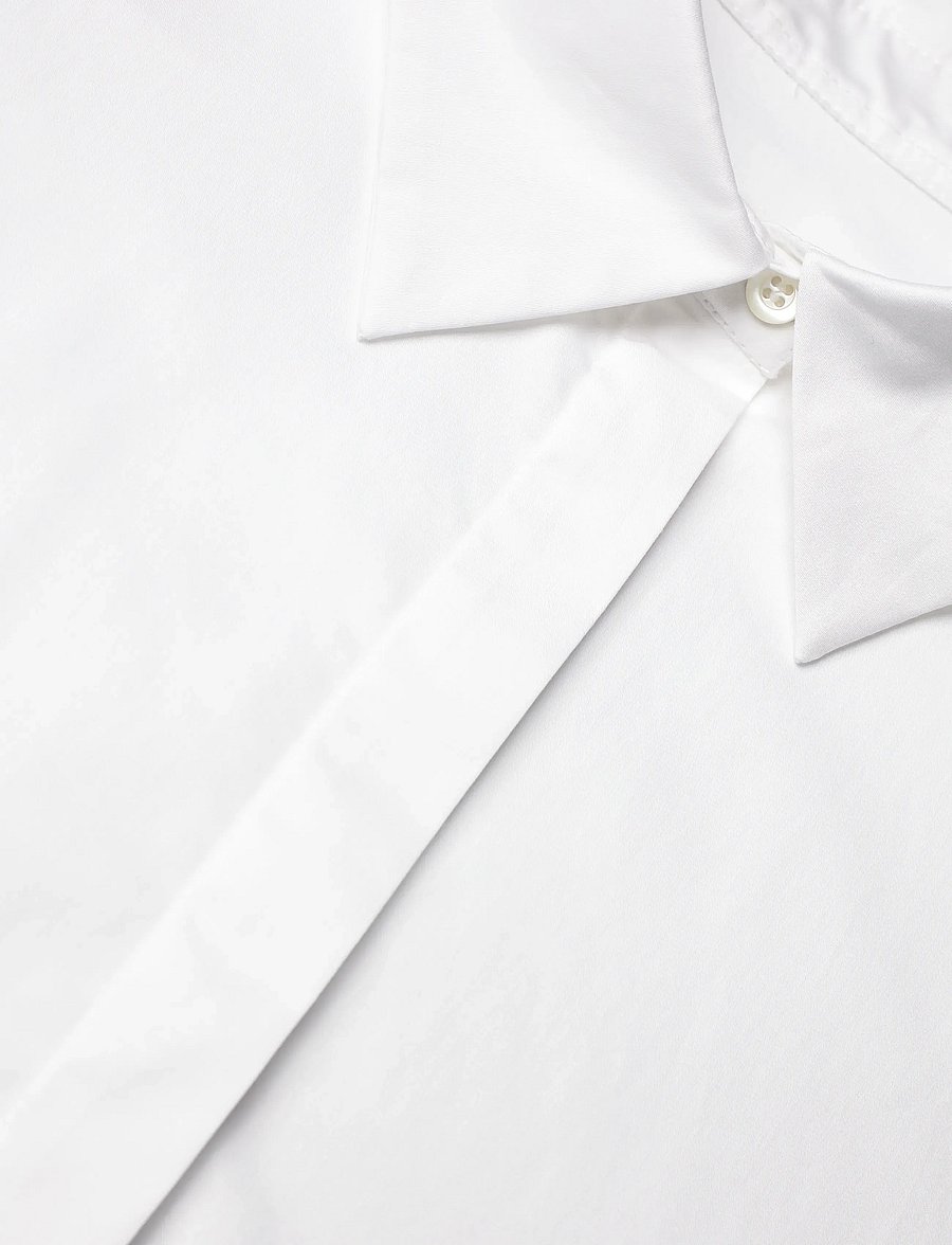 Naja Lauf - TALI SHIRT COTTON SATEEN - overhemden met korte mouwen - white - 5