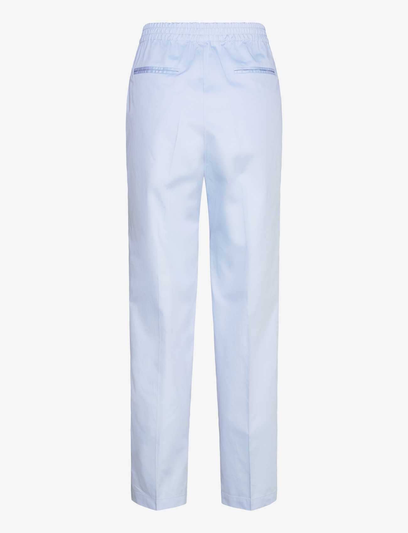 Naja Lauf - NICO PANTS COTTON SATEEN - straight leg trousers - light blue - 1
