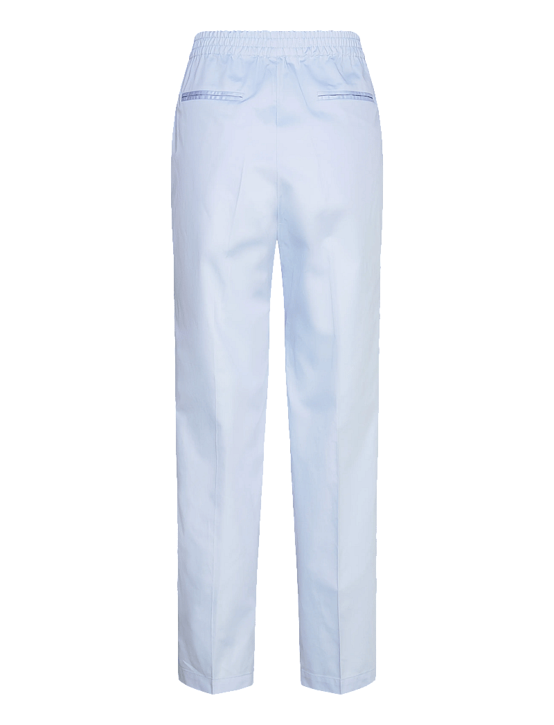Naja Lauf - NICO PANTS COTTON SATEEN - straight leg trousers - light blue - 1
